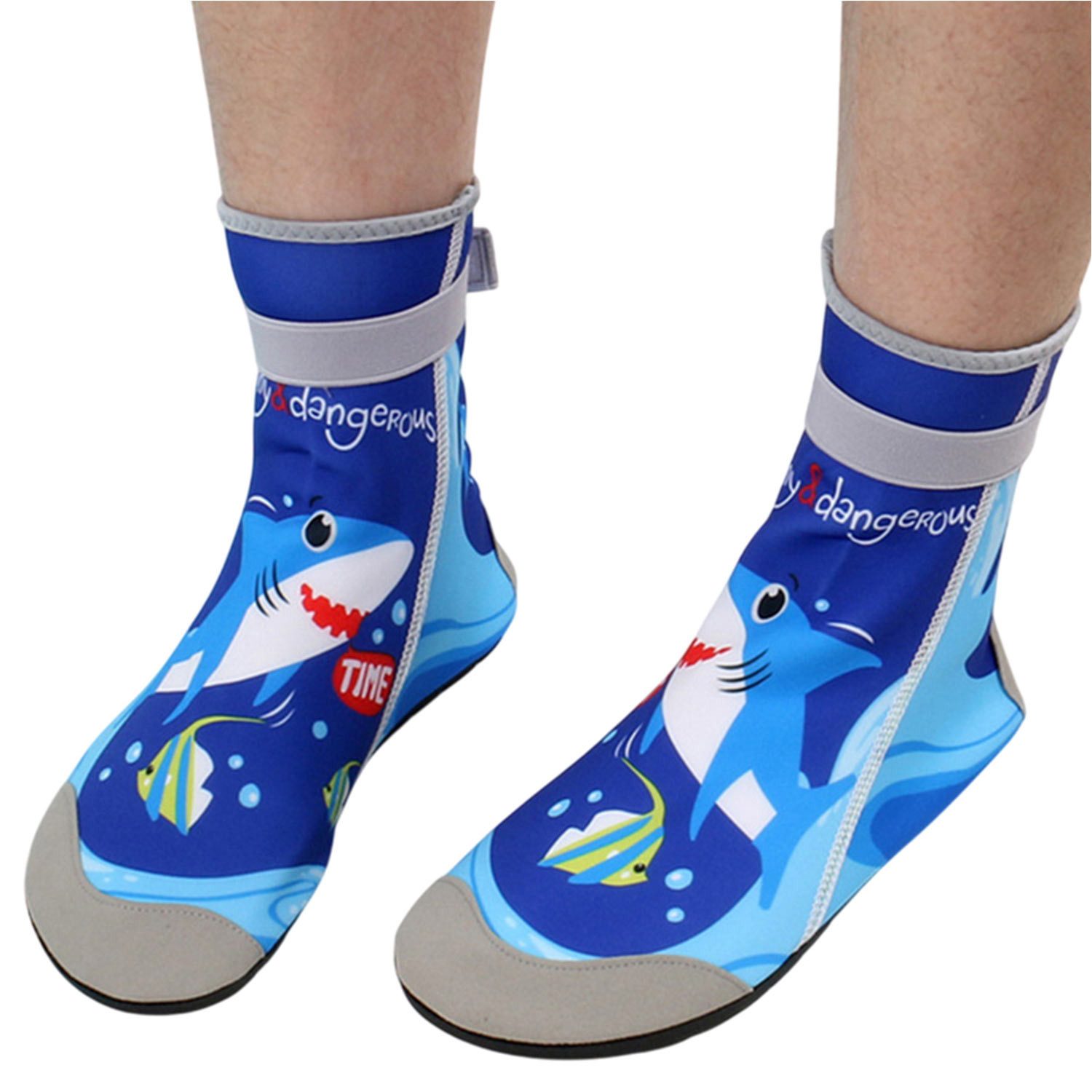 Refttenw Neoprensocken Kinder schwimmsocken,High-Top badesocken,Wasserschuhe,Anti-Rutsch