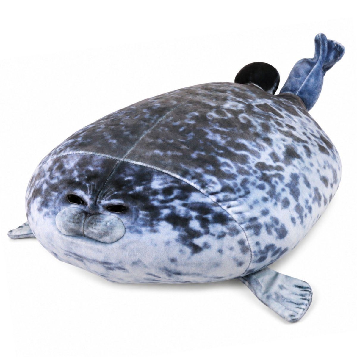 Wisam Plüschfigur Plüschrobben-Maskottchen, Kuscheltier, Naturfarbe Grau, 38 cm (1-St)