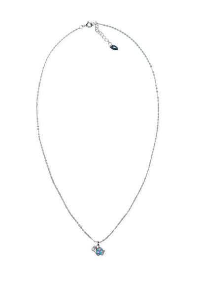 CARBURANT Silberkette Halskette mit Schildkrötenanhänger aus Sterlingsilber