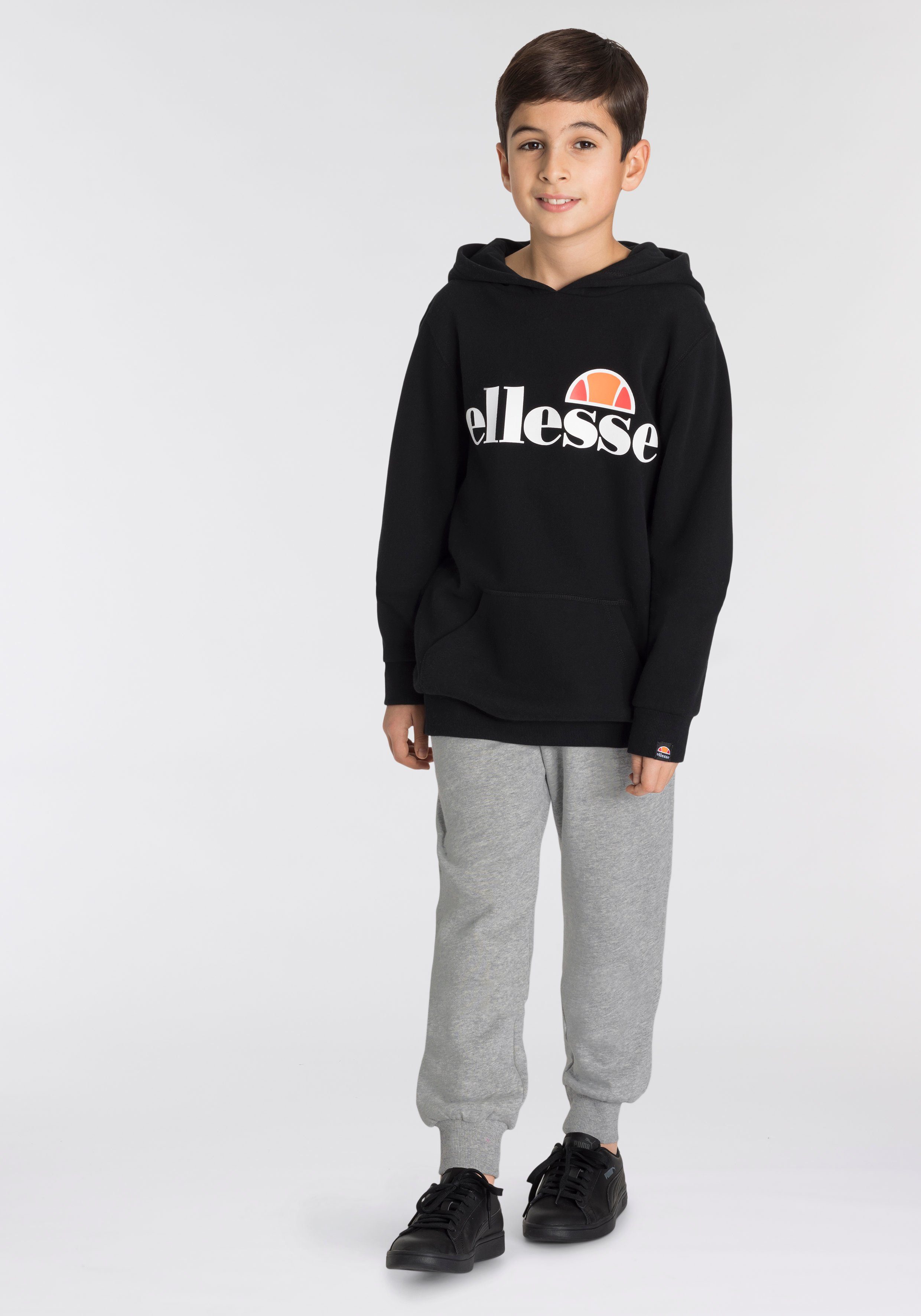 - Ellesse JNR Kapuzensweatshirt schwarz Kinder HOODY JERO OH für