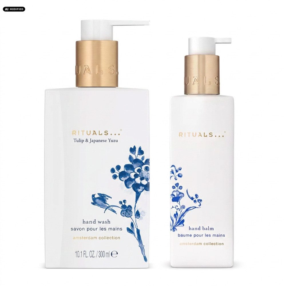 Rituals Flüssigseife Rituals Amsterdam Collection Handpflege Duo Handseife Handbalsam, Harmonisch abgestimmtes Handpflege Duo mit Amsterdam Duft