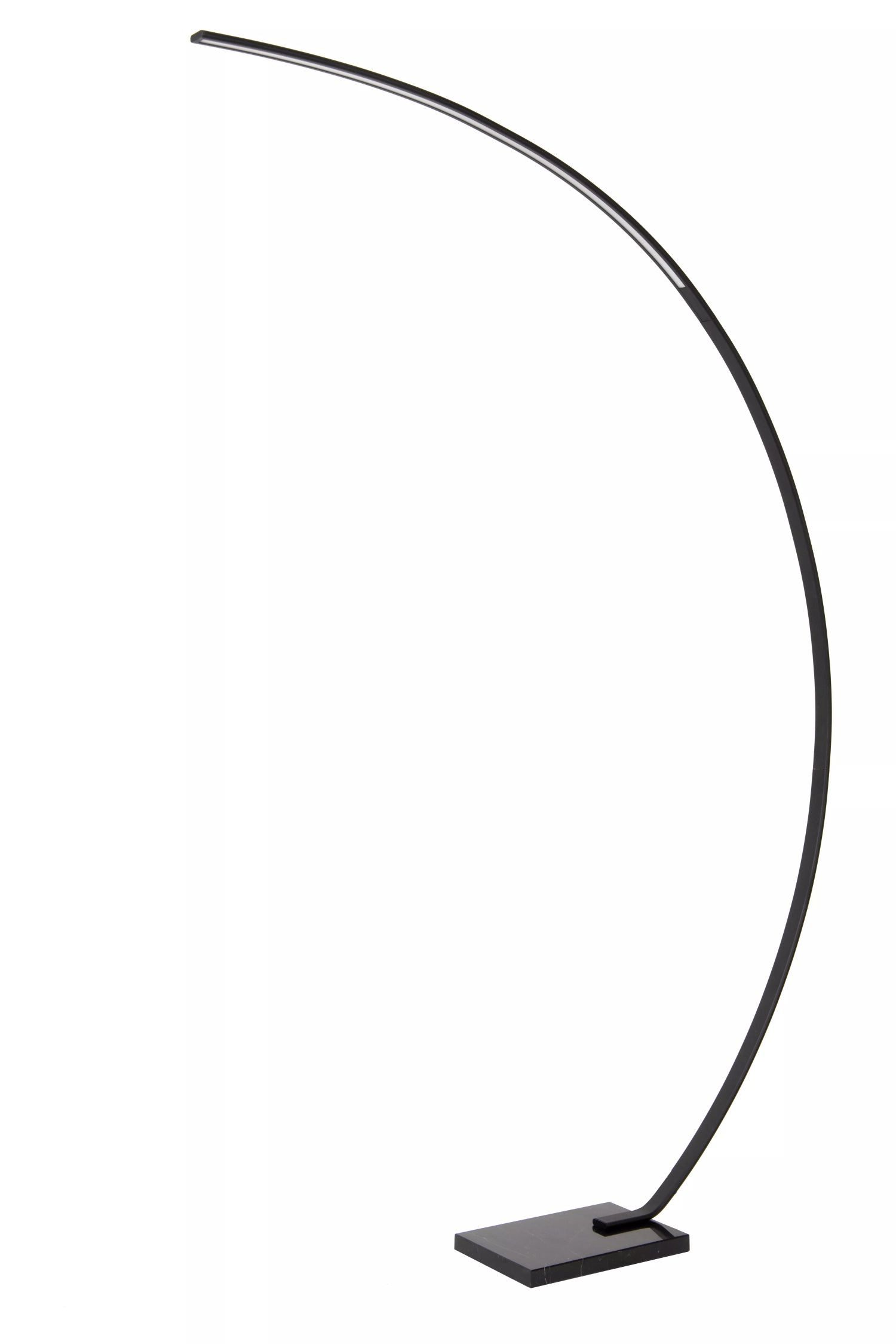 Licht-Erlebnisse Stehlampe IVUE, LED fest integriert, Warmweiß, LED Metall mit Dimmer 2700 K warmweißes Licht 150-540 lm 192 cm hoch