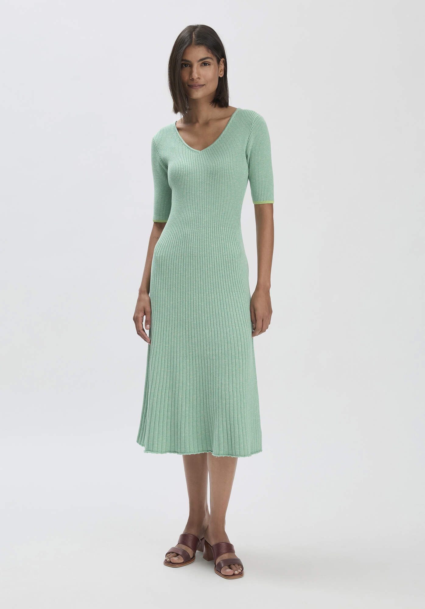 Hessnatur Strickkleid aus reiner Bio-Baumwolle (1-tlg) günstig online kaufen