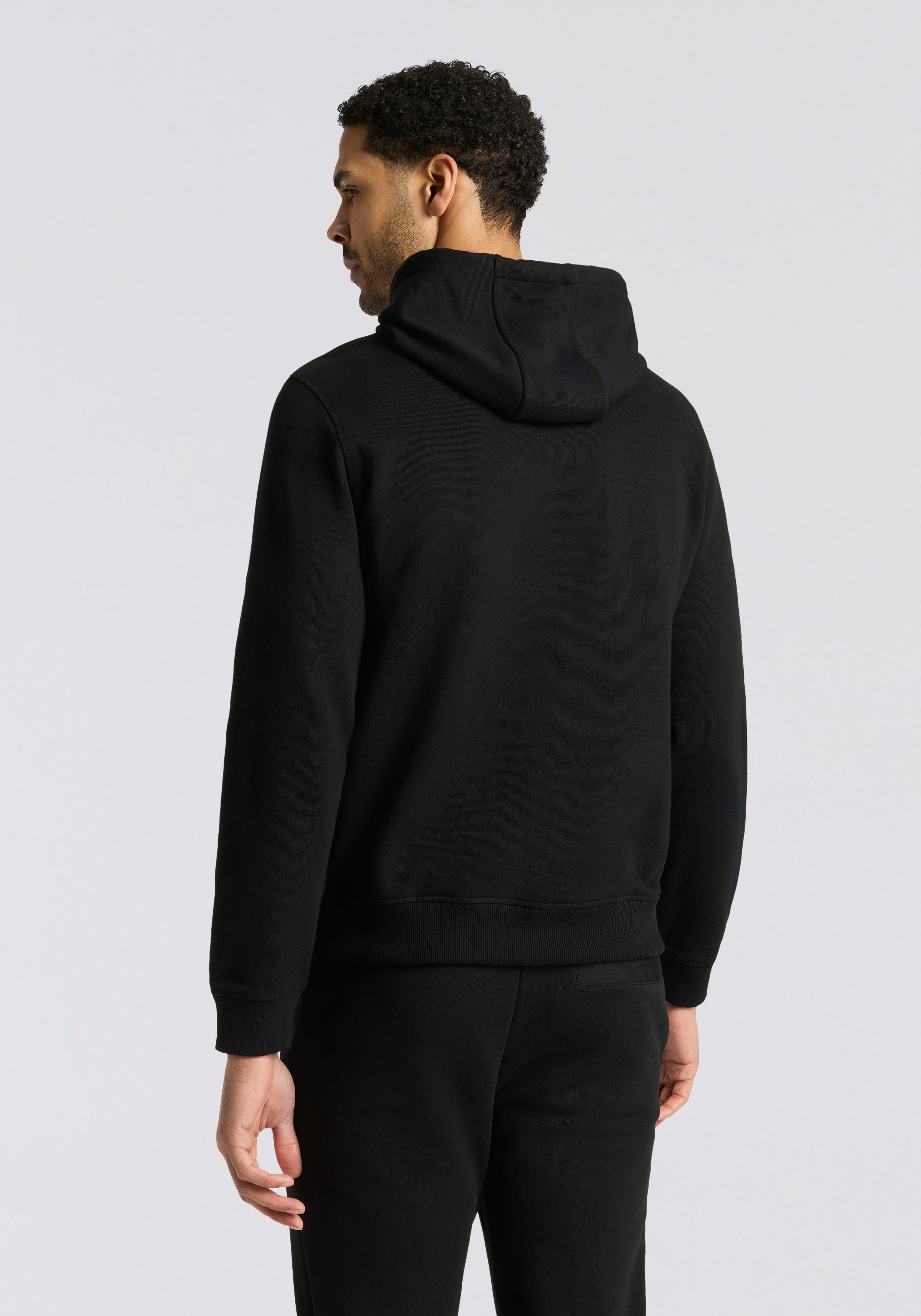 HUGO Kapuzensweatshirt Daratschi Kapuze mit Kordelzug, Regular Fit Kängurutasche, HUGO Weblabel