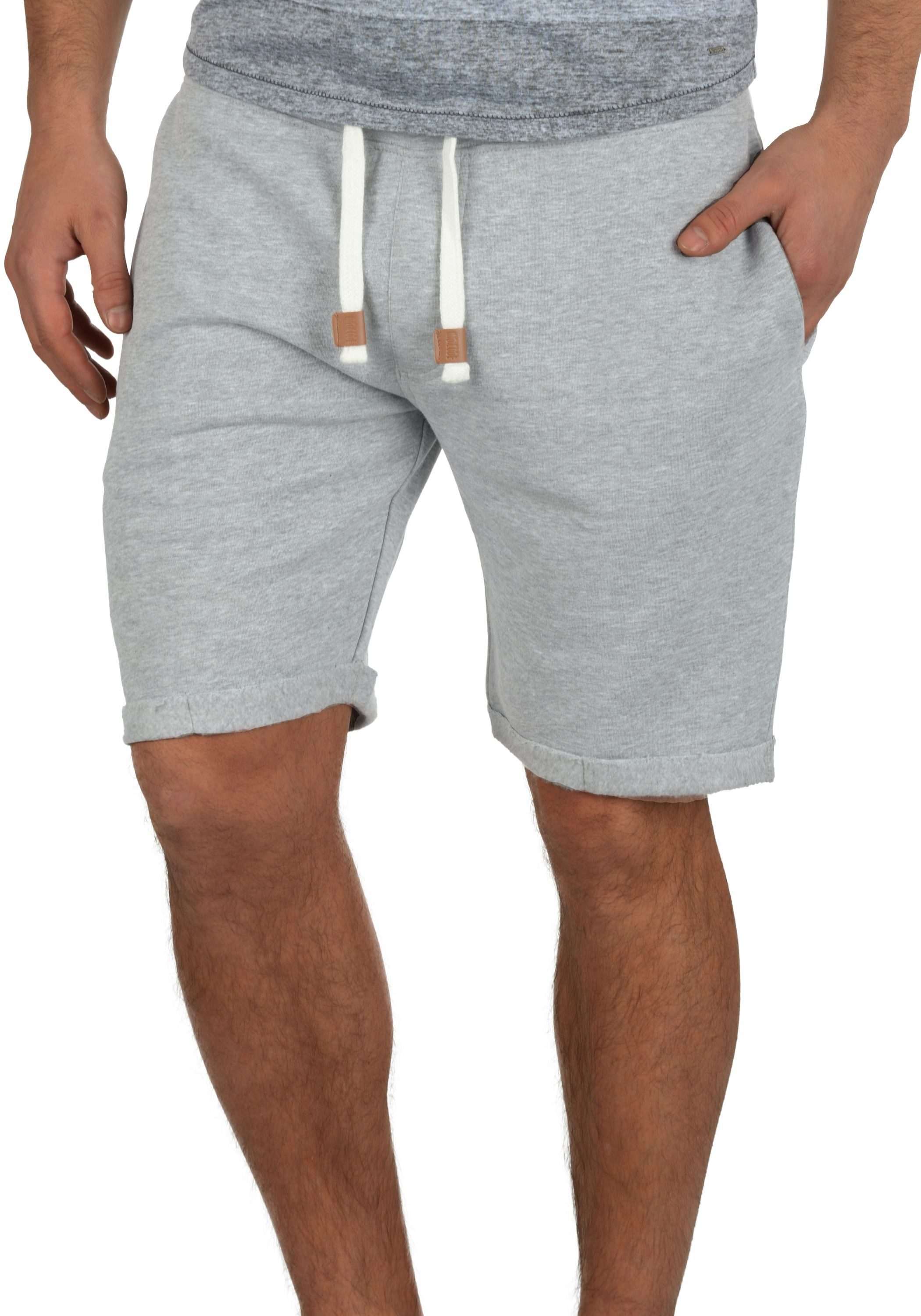 Indicode Sweatshorts IDRion Kurze Hose mit weißen Kontrastkordeln