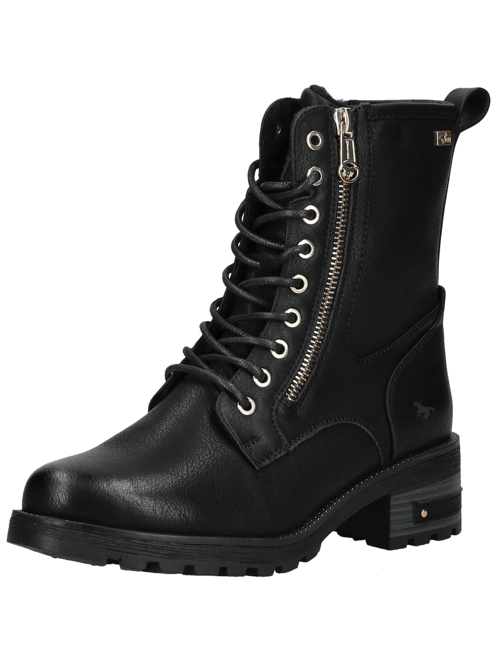 Mustang Shoes Mustang Shoes Stiefelette Lederimitat Schnürstiefelette günstig online kaufen