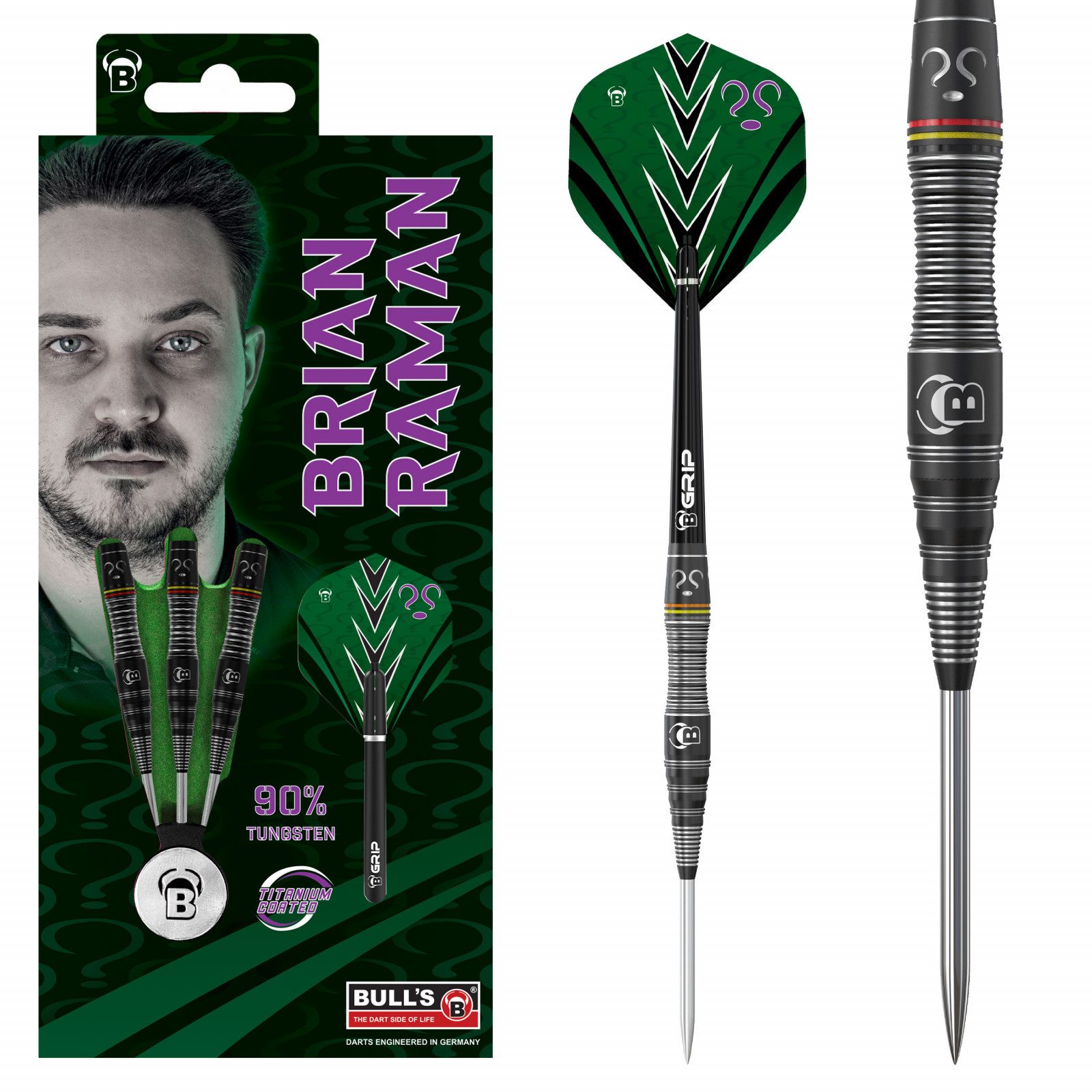 Dartpfeil Brian Raman Steel Dart 26g