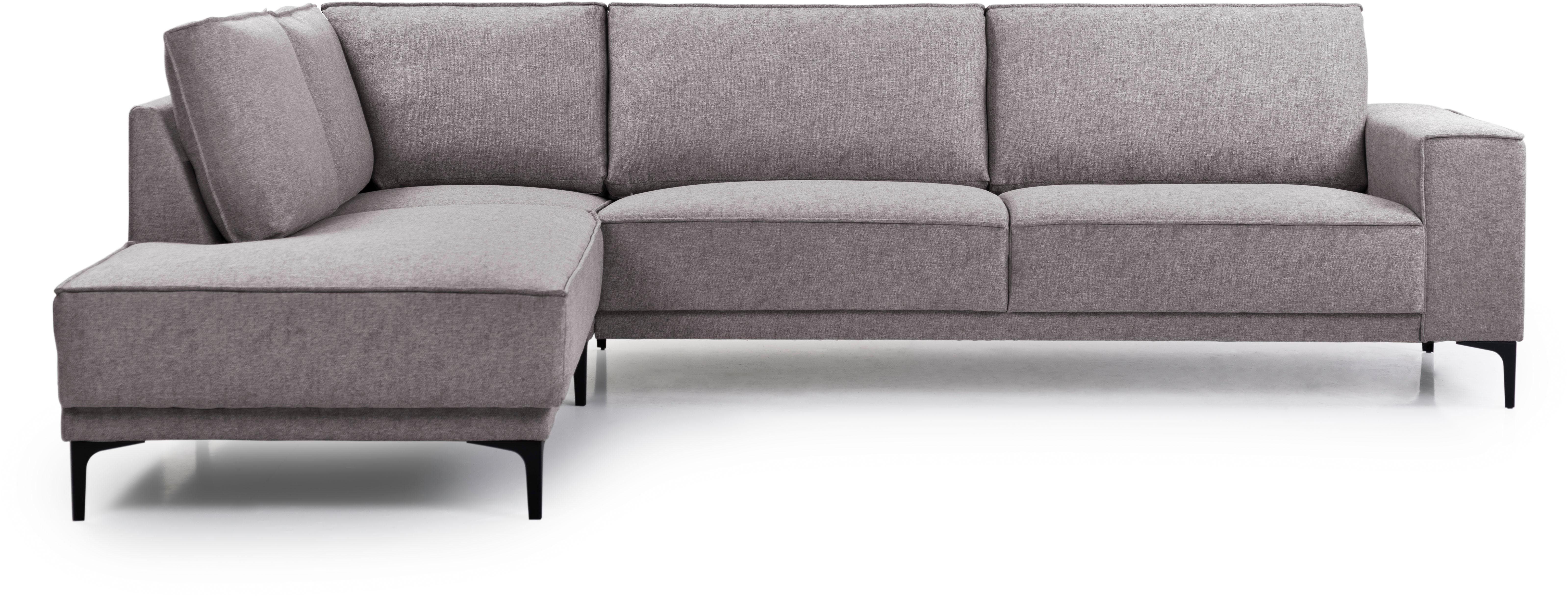 Places of Style Ecksofa Oland 289 cm, L-Form, im zeitlosem Design und hochwertiger Verarbeitung