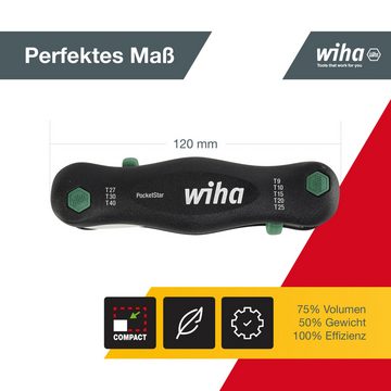 Wiha Multitool PocketStar® (363P8) - 8 tlg., TORX, schneller Zugriff, Längs- und Quergriff, Stiftschlüsselset