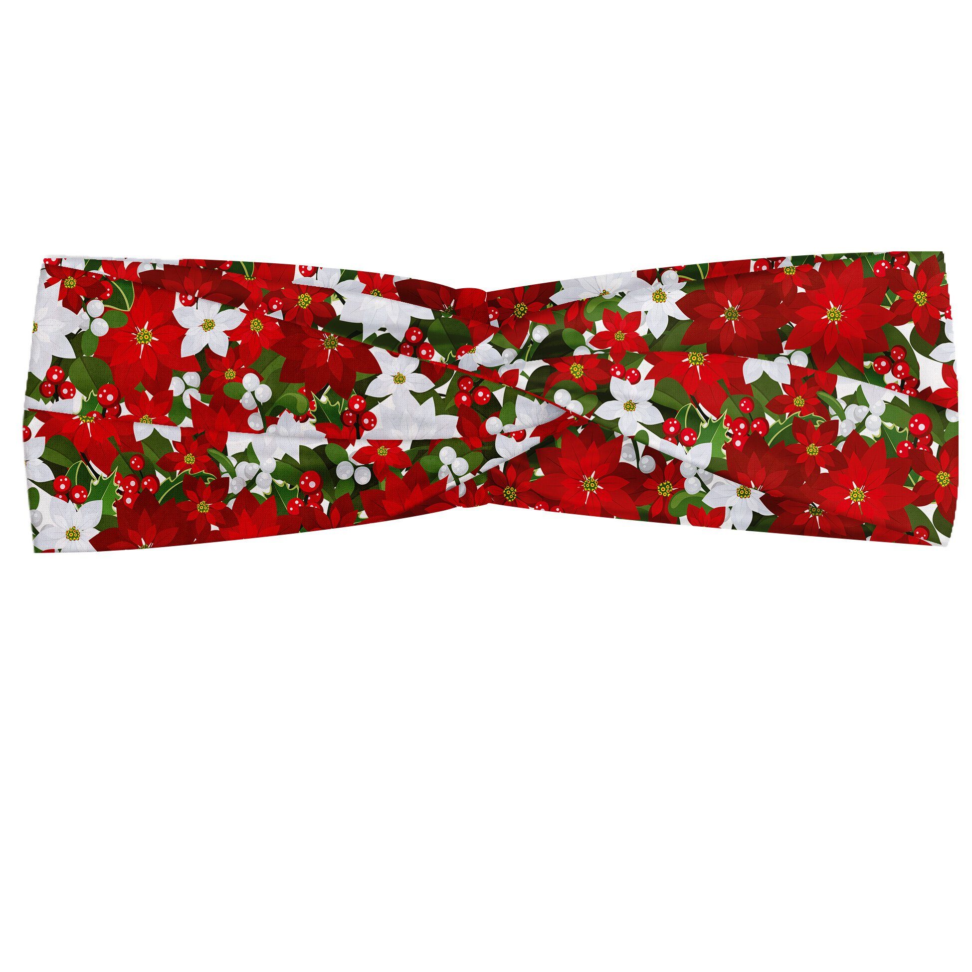 Abakuhaus Stirnband Elastisch und Angenehme alltags accessories Weihnachten Holly Mistletoe