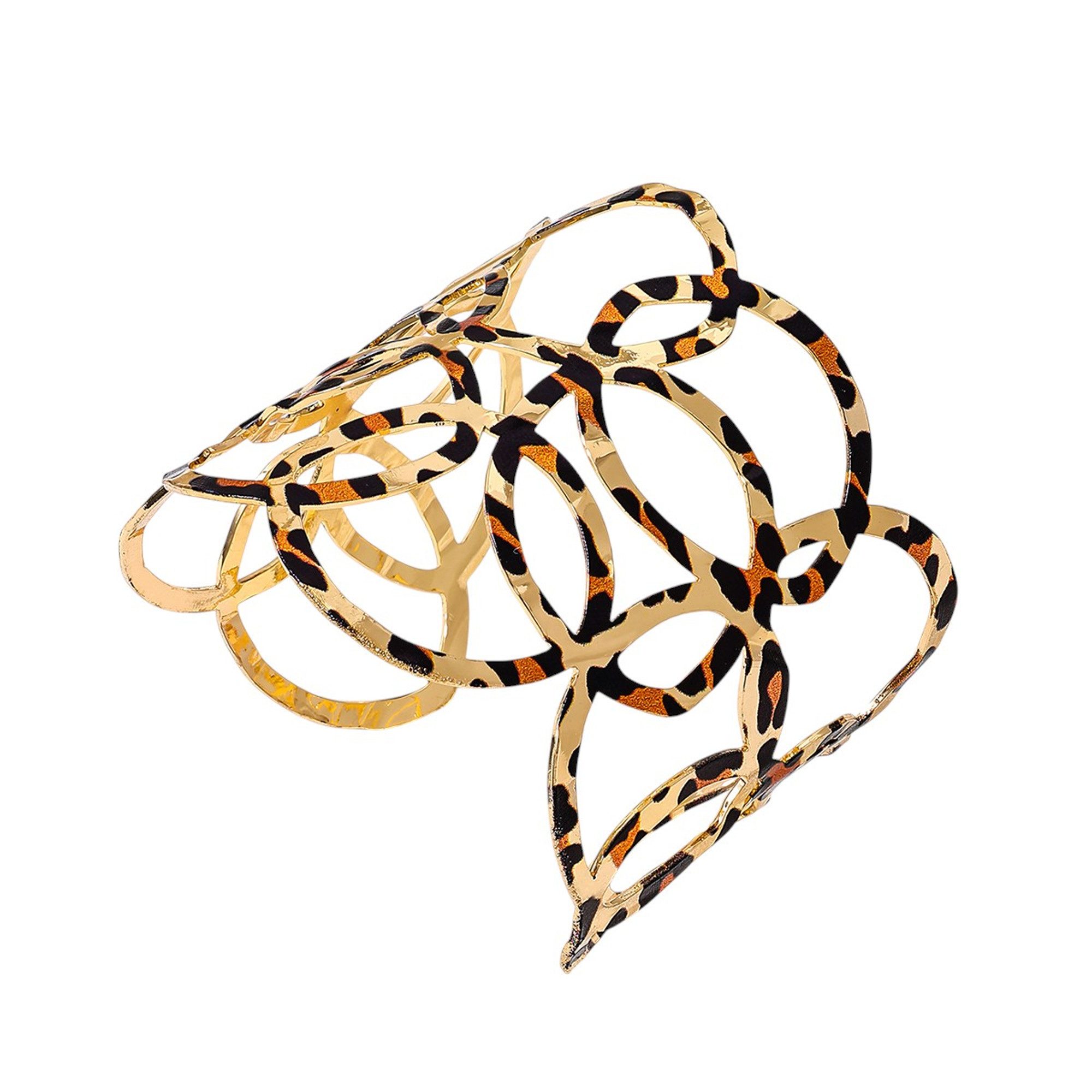 Armreif Damen Leo 6 cm modernes Design Modeschmuck