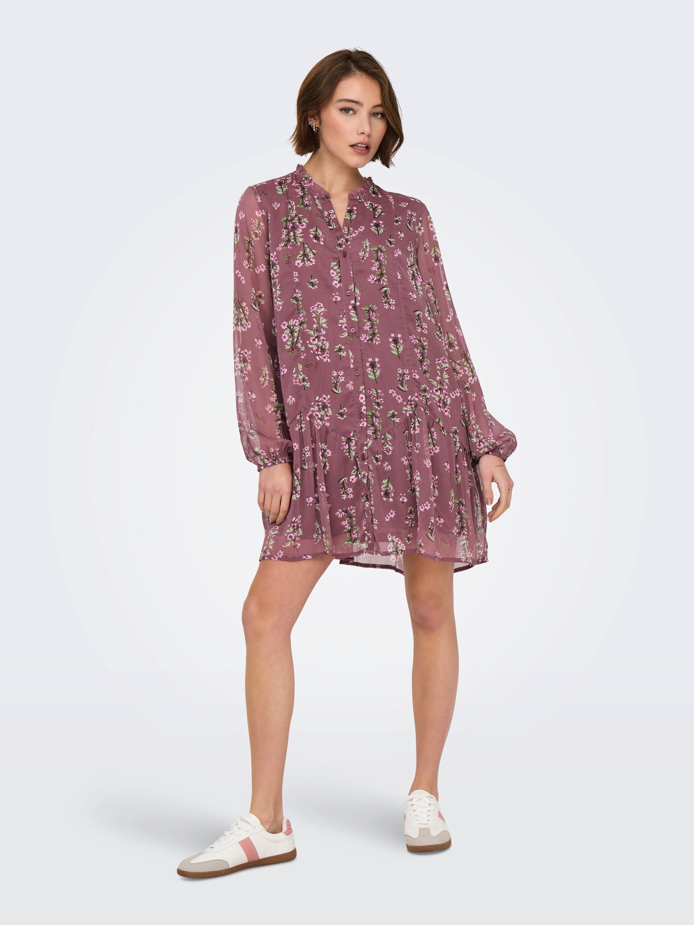 ONLY Blusenkleid ONLEmilie (1-tlg) Rüschen