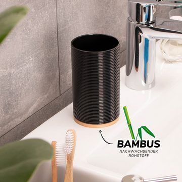 bremermann Zahnputzbecher Zahnputzbecher SEGNO aus Bambus und Kunststoff // Utensilienständer