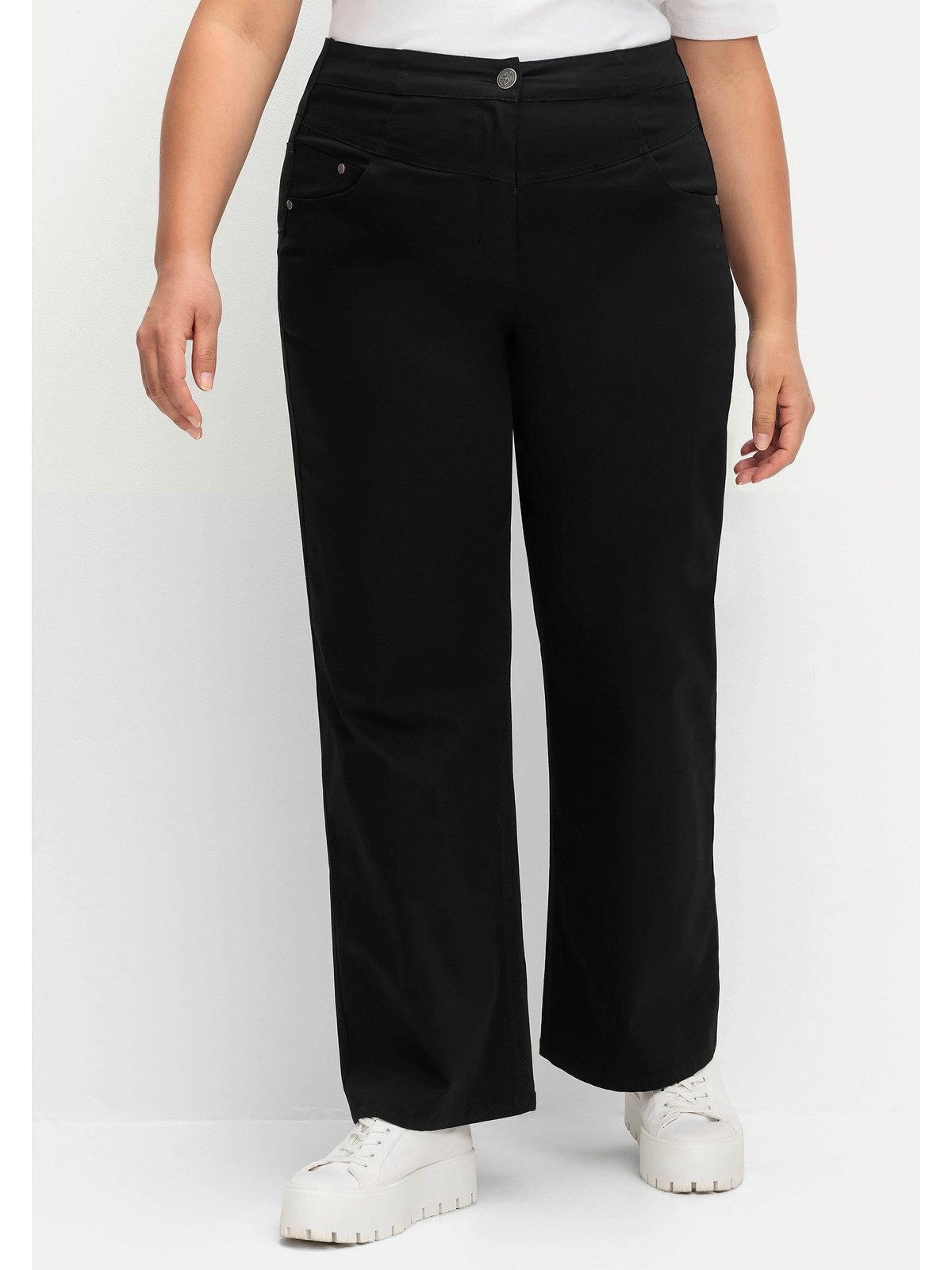 Sheego Stretch-Hose Große Größen im Curvy-Schnitt ANNE