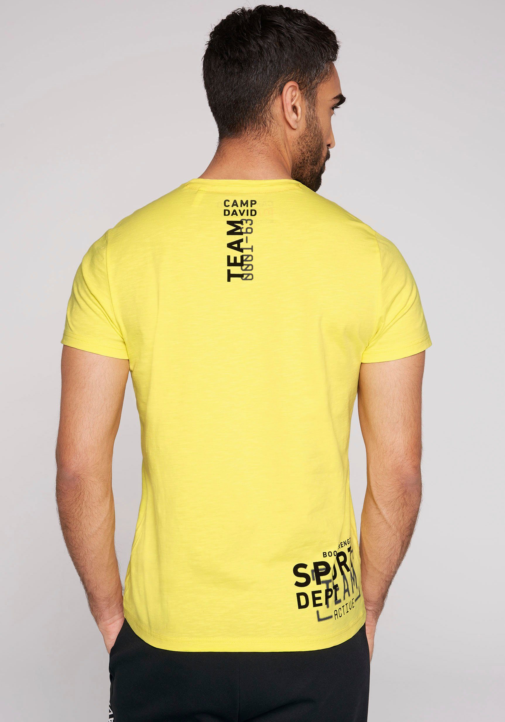 CAMP T-Shirt yellow active DAVID