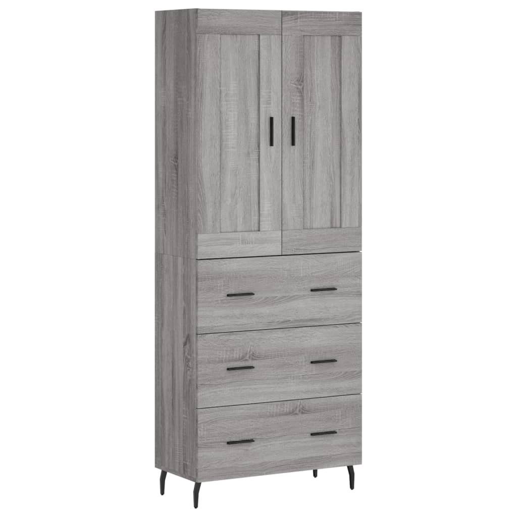 vidaXL Highboard Highboard Grau Sonoma 69,5x34x180 günstig online kaufen
