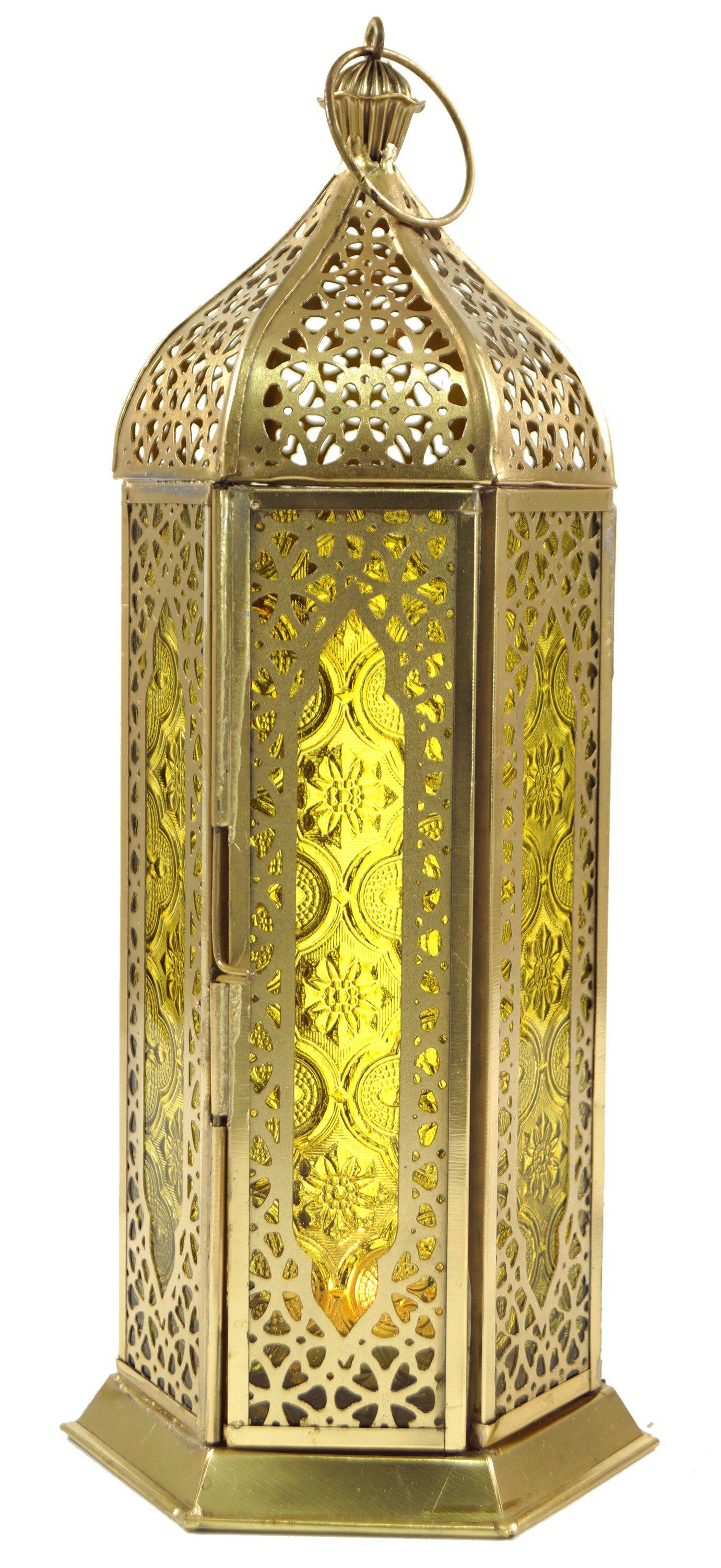 Guru-Shop Laterne Orientalische Metall/Glas Laterne in..