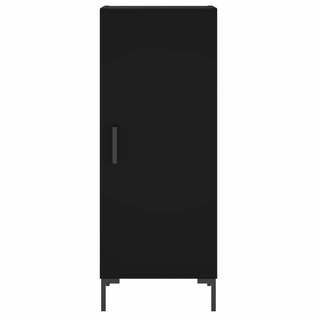 34,5x34x180 Highboard cm Kleiderschrank vidaXL Holzwerksto Schrank Regal Schwarz Hochschrank