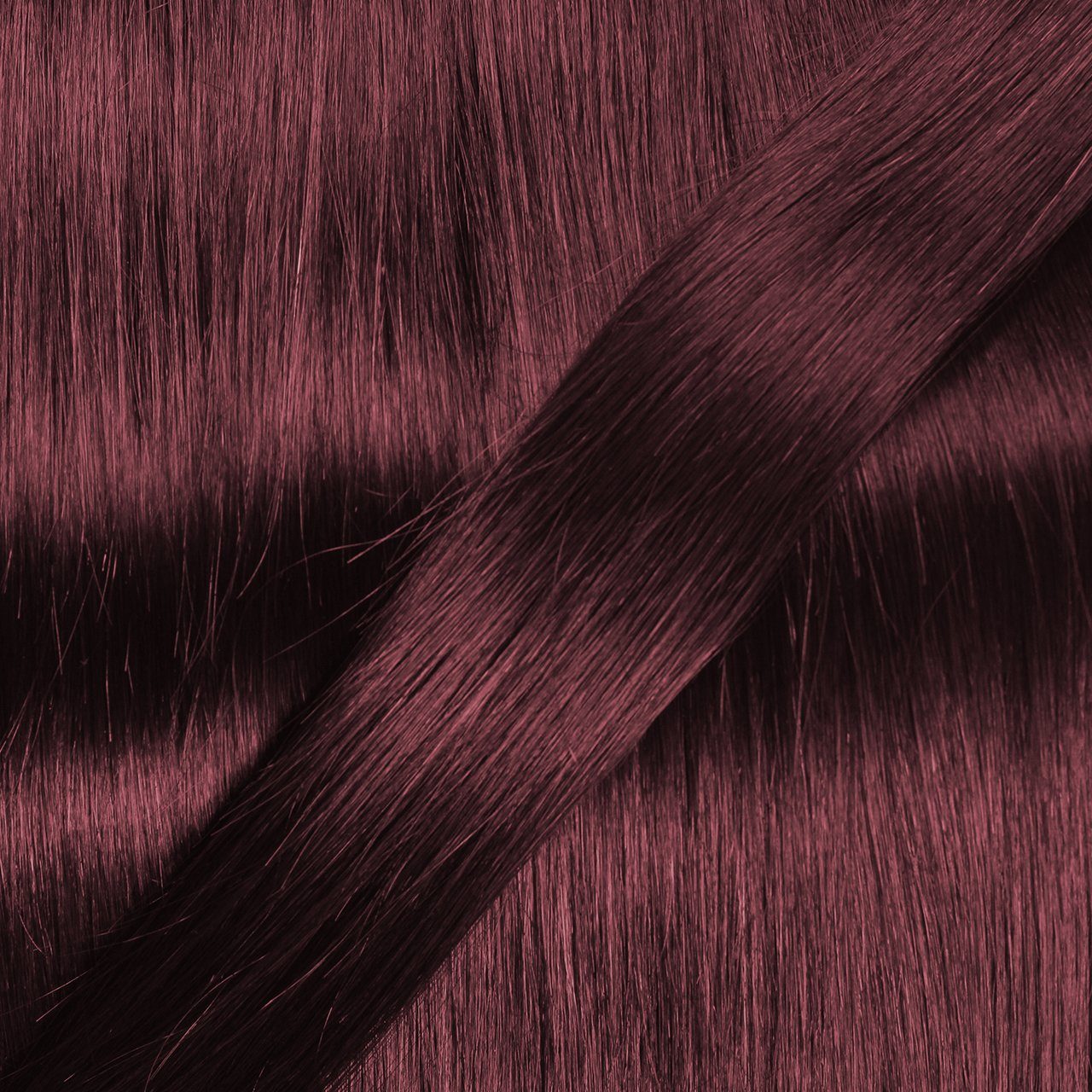 Echthaartresse Hellbraun Violett hair2heart 30cm Premium Echthaar-Extension #55/66