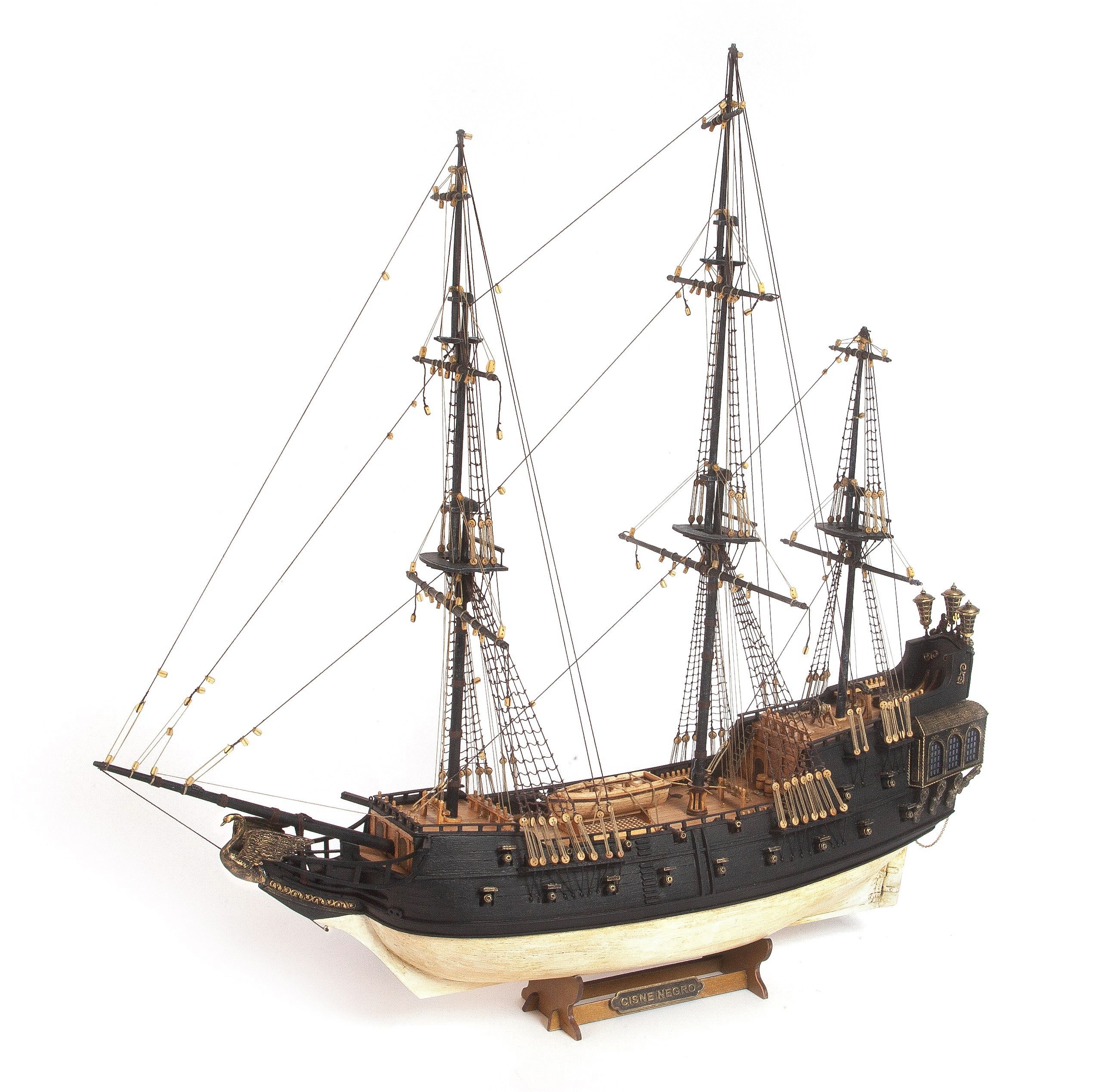 OcCre Modellbausatz Black Swan Maßstab 1:75 Schiffsbausatz, (Schiff, 3342-tlg., Schiffsbausatz), Made in Europe