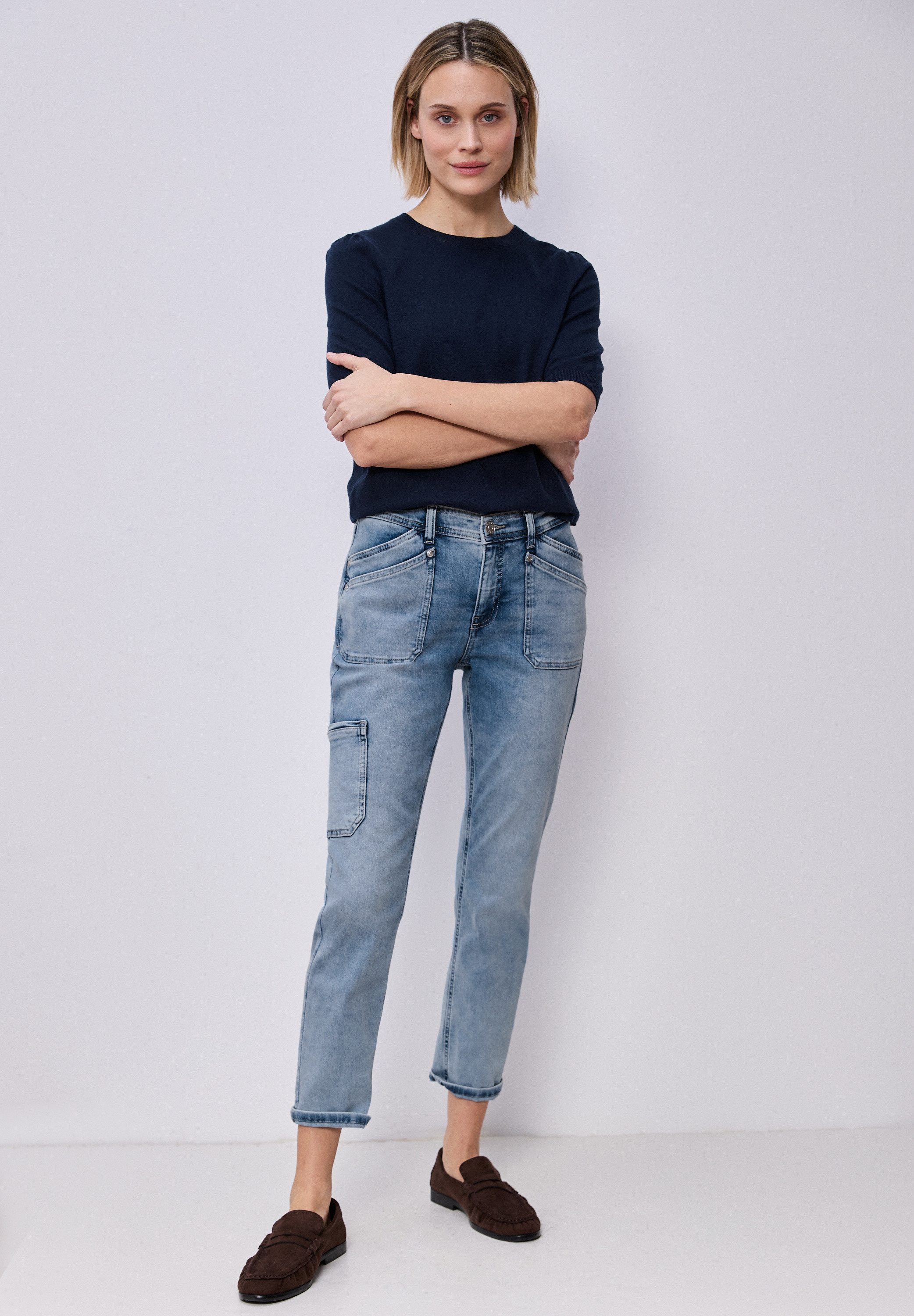STREET ONE Slim-fit-Jeans im Cargo-Style – Bild 5 von 5