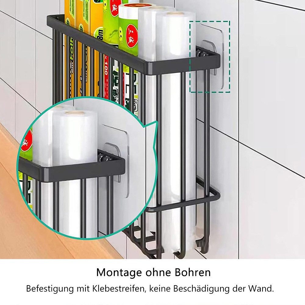 TUWENA Küchenorganizer-Set 2 Stk Küchenschranktür-Aufbewahrungsbox,Wandmontierte Aufbewahrungsbox