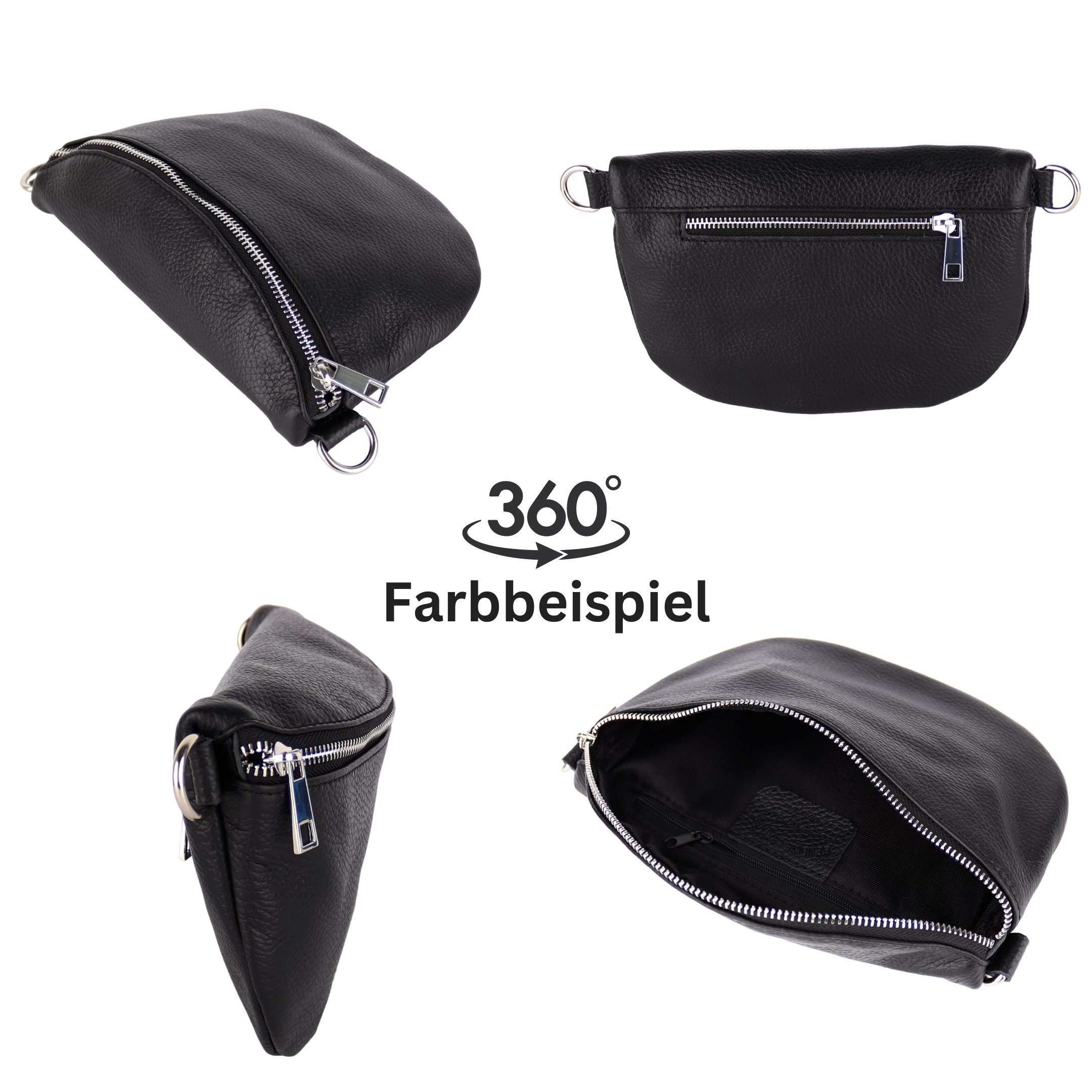 MIRROSI Bauchtasche Damen Echtleder, Made in günstig online kaufen