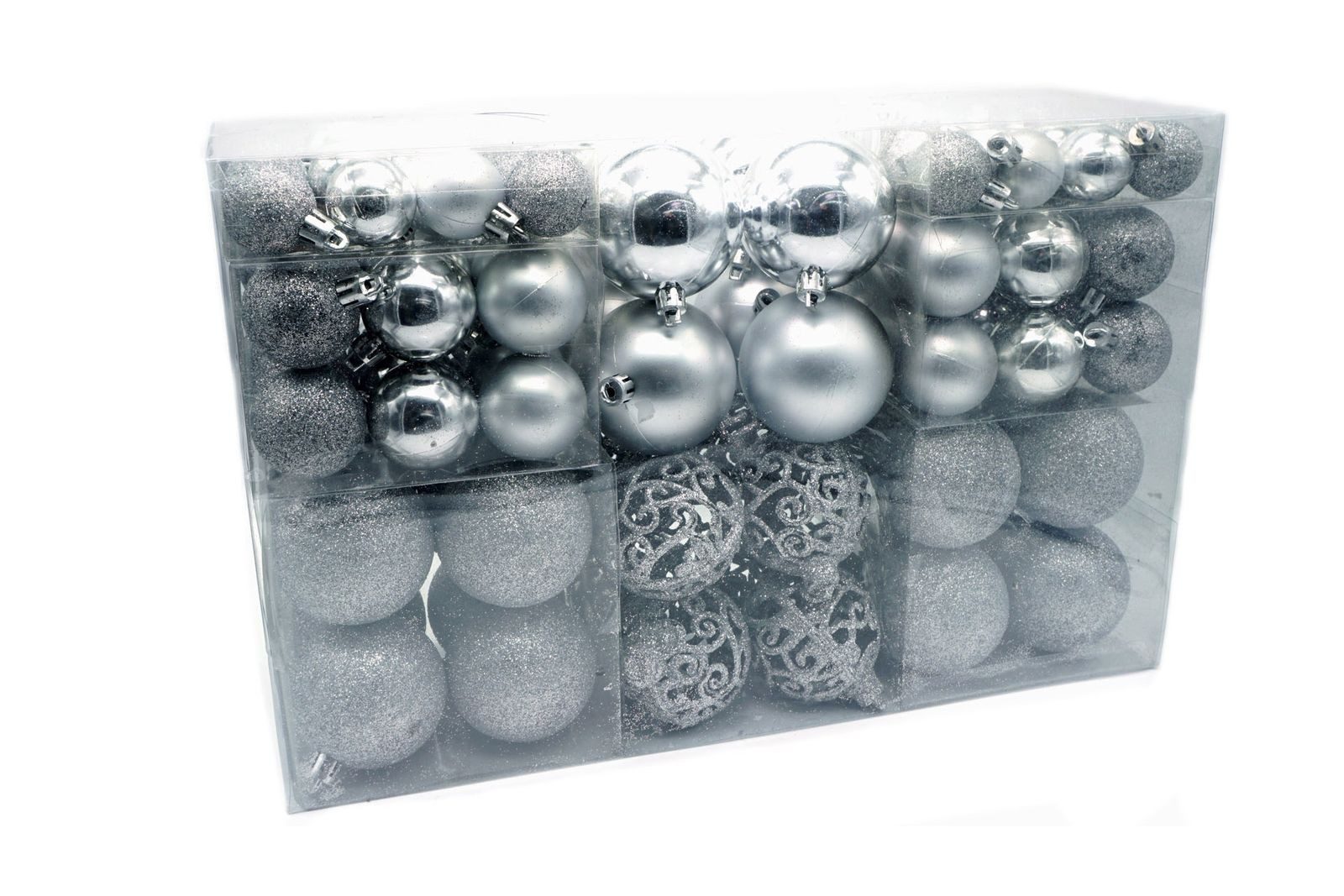 BURI Weihnachtsbaumkugel Weihnachtsbaumkugeln 100er-Set Baumschmuck Christbaumkugeln Weihnacht (100 St)