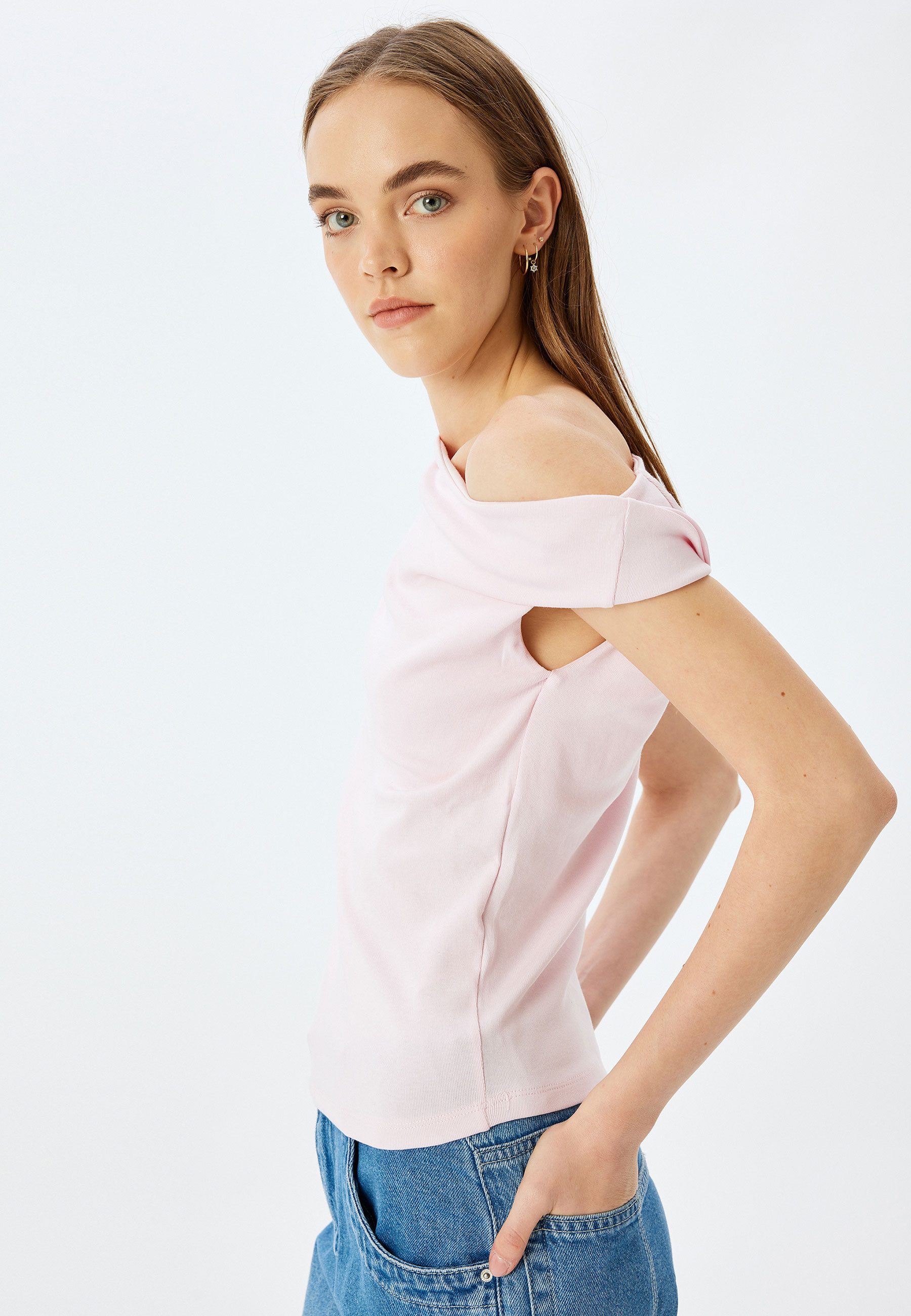 Koton Tanktop Drop-Schulter Ärmellos Tanktop