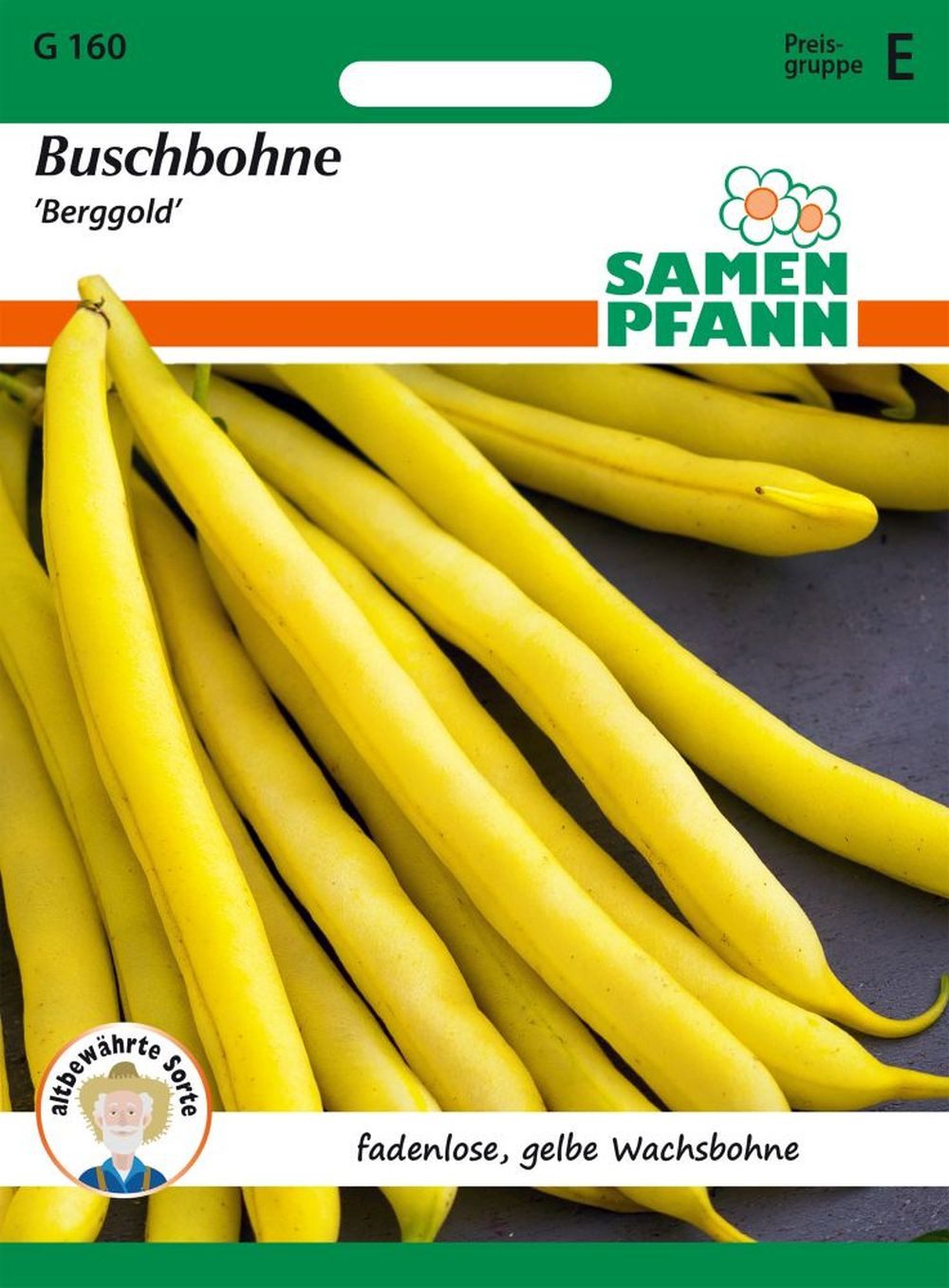 SAMEN PFANN Gemüsesamen Buschbohne, Berggold - Bohnen-Samen Saatgut Samen, Phaseolus vulgaris