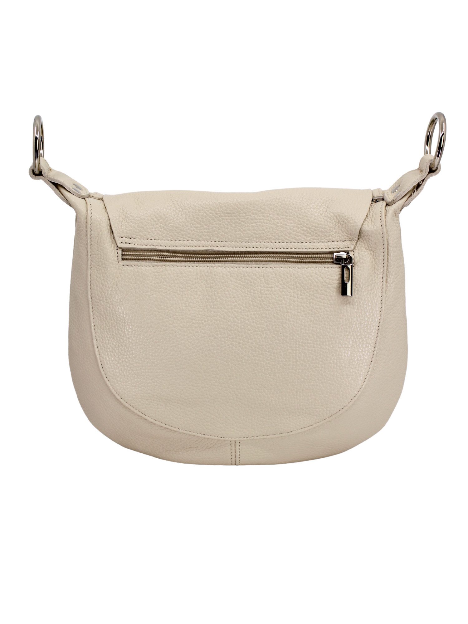 Adel Bags Schultertasche Kayla Ledertasche Made in Italy mit 2 Riemen, Zwei Tragegurte inklusive, Made in Italy