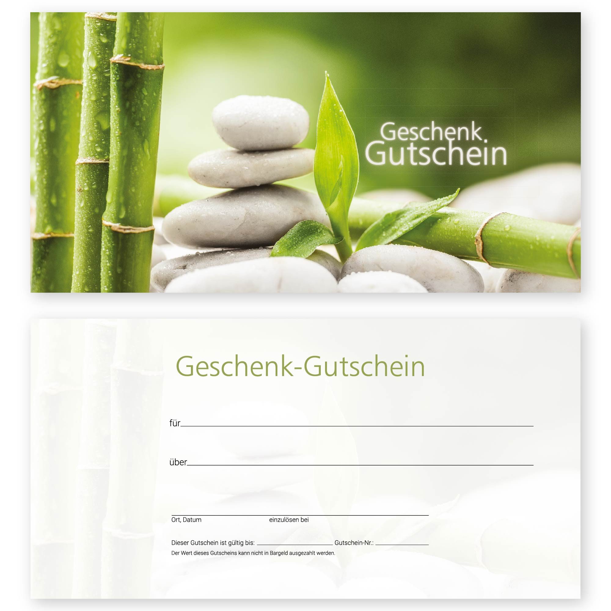 cosmeticPlus Geschenkkarte 50 Gutscheinkarten mit verschiedenen Motiven (zum Verkaufen), glänzende Vorderseite