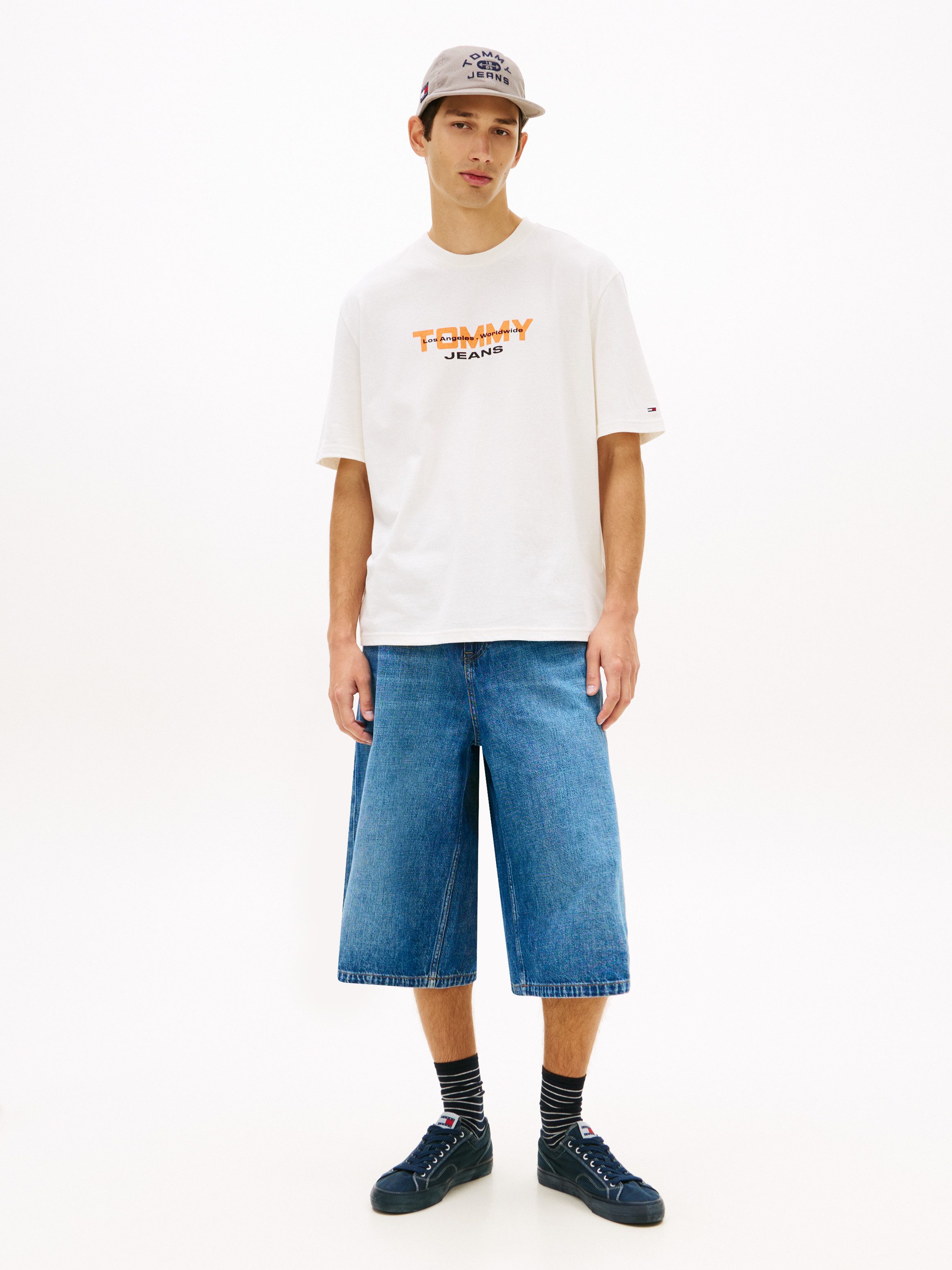 Tommy Jeans T-Shirt TJM 90S BLOCK Relaxed fit mit Rundhalsausschnitt