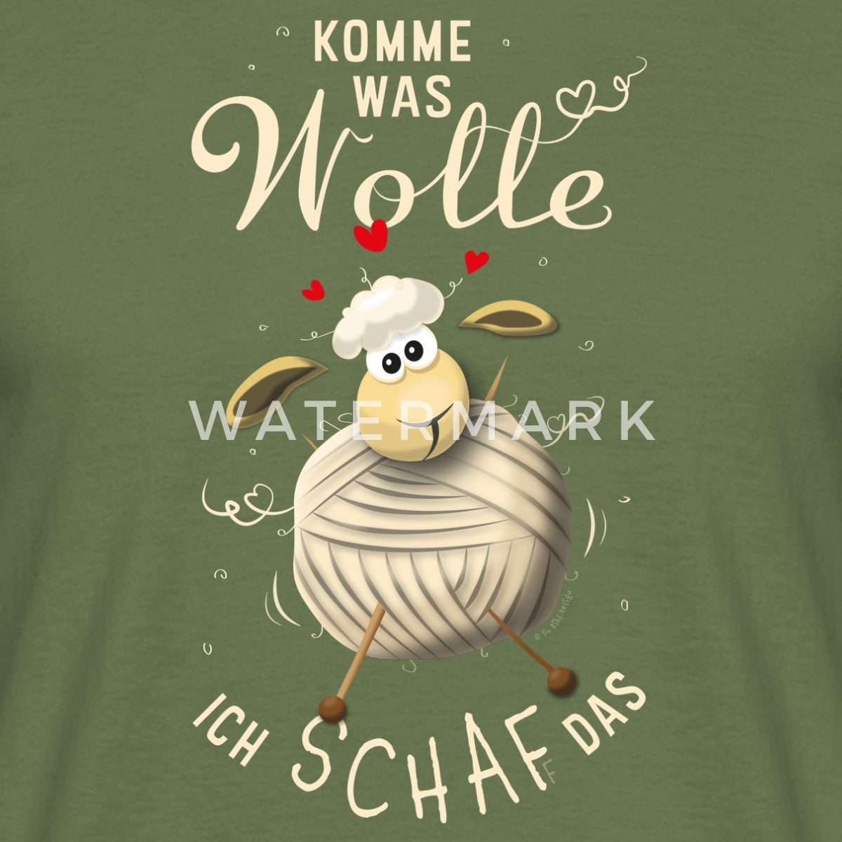 Spreadshirt T-Shirt Komme was Wolle, ich Schaf das Motivation Männer T-Shirt (1-tlg) – Bild 2 von 5