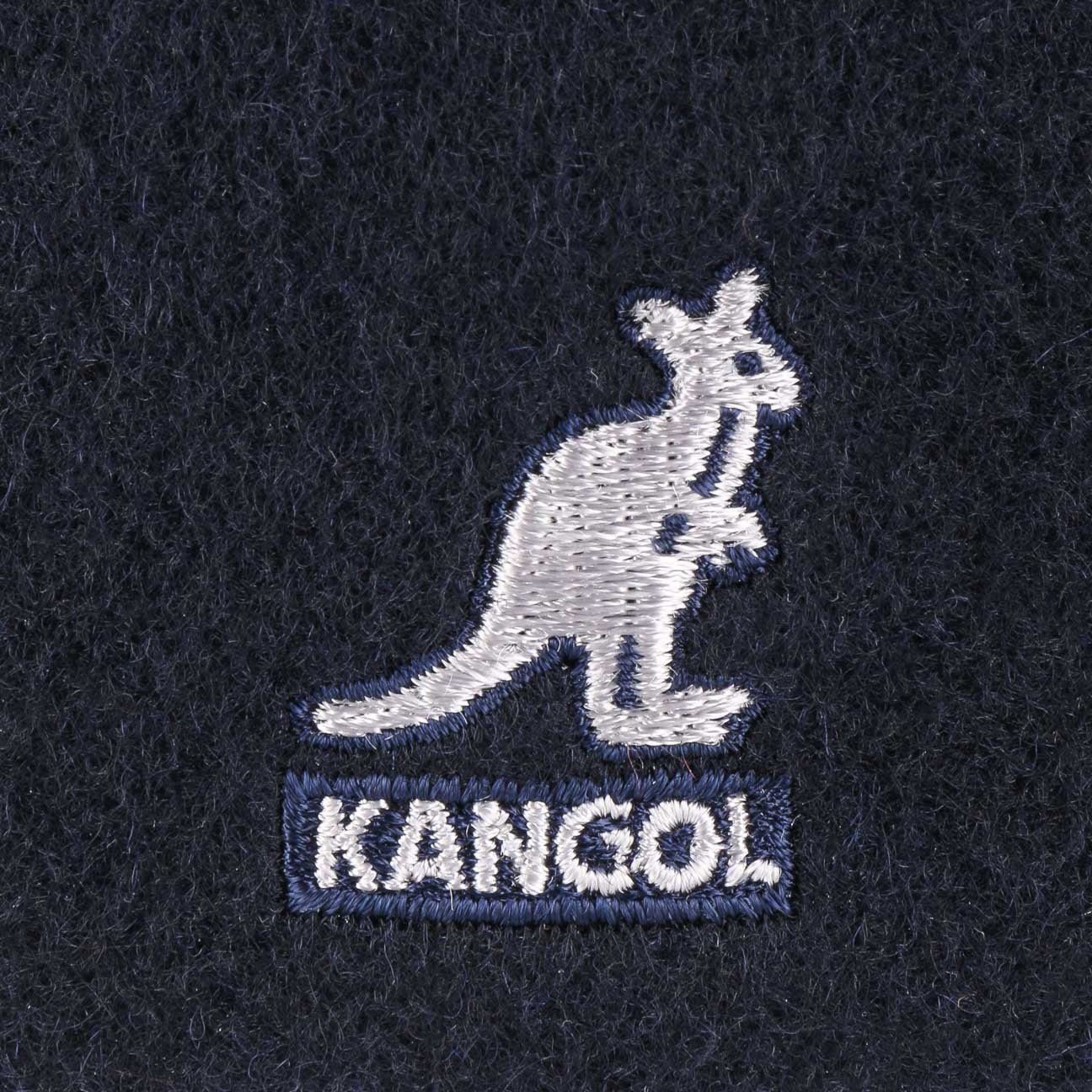 Kangol Flat Cap (1-St) blau Schiebermütze Schirm mit