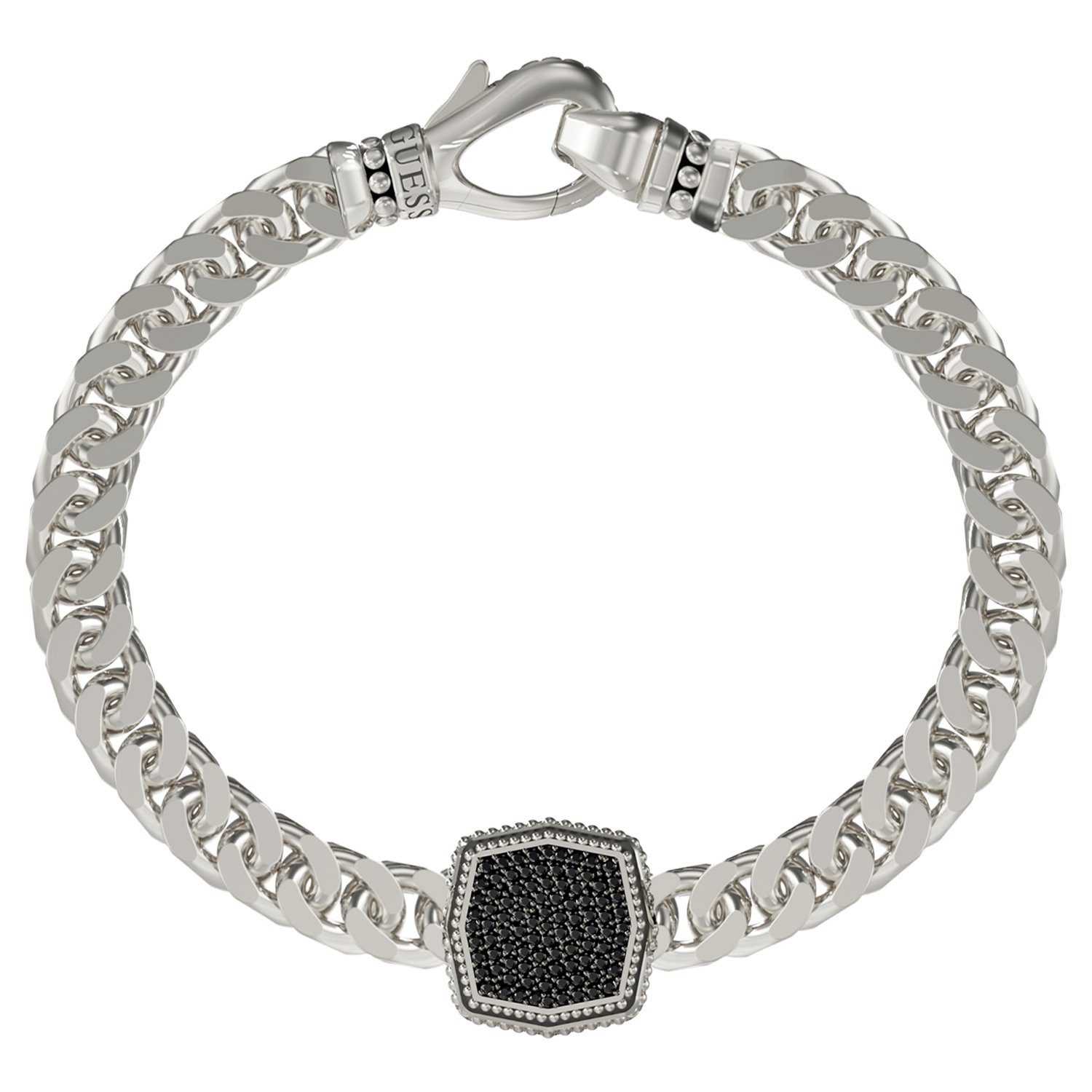 Guess Gliederarmband Armband - Stahl - Silber - Kristall - Herren
