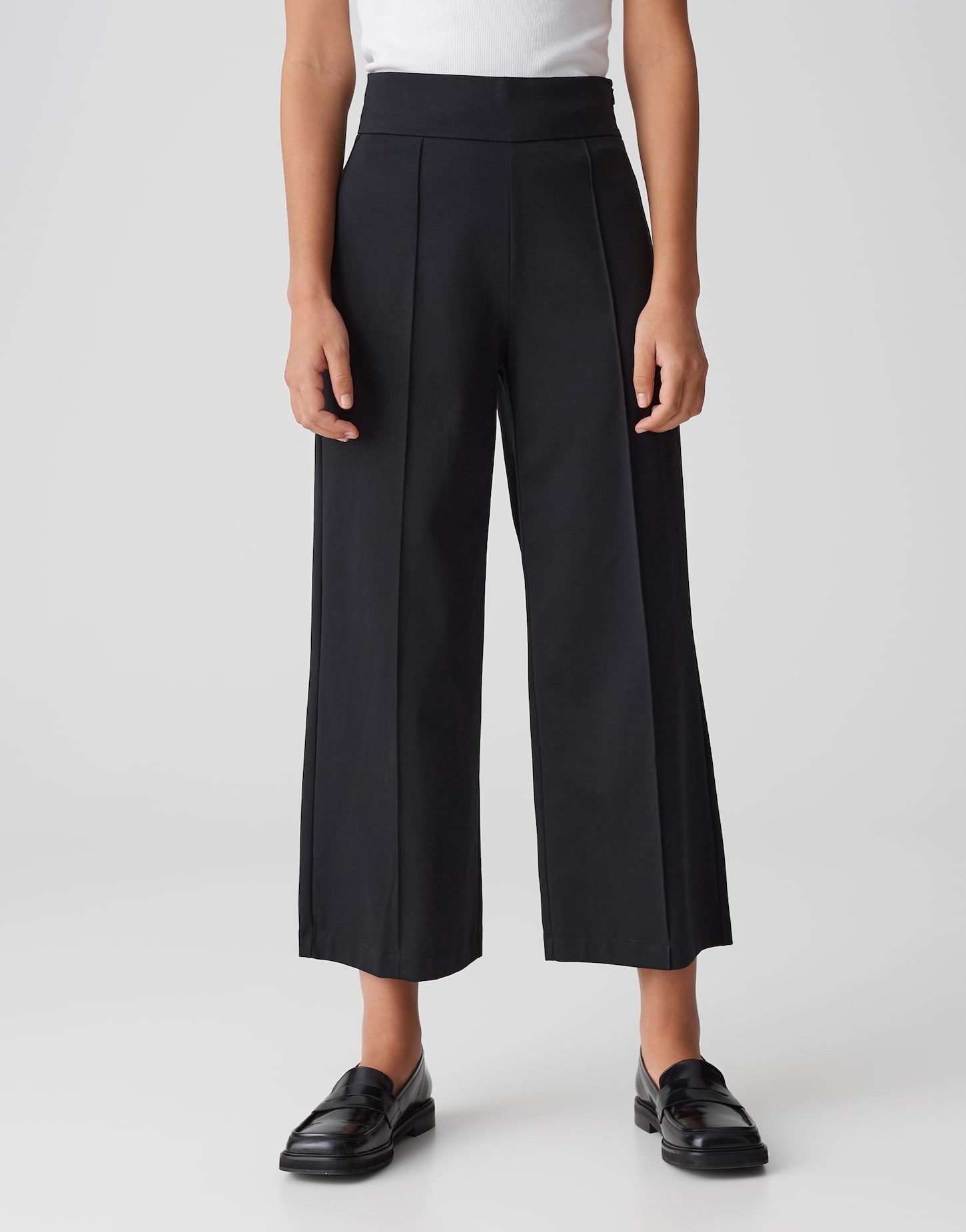 OPUS Damen Culotte MILENI – Bequeme Weite Hose Mit Crinkle-Optik & Komfortbund | Lässig & Stylisch