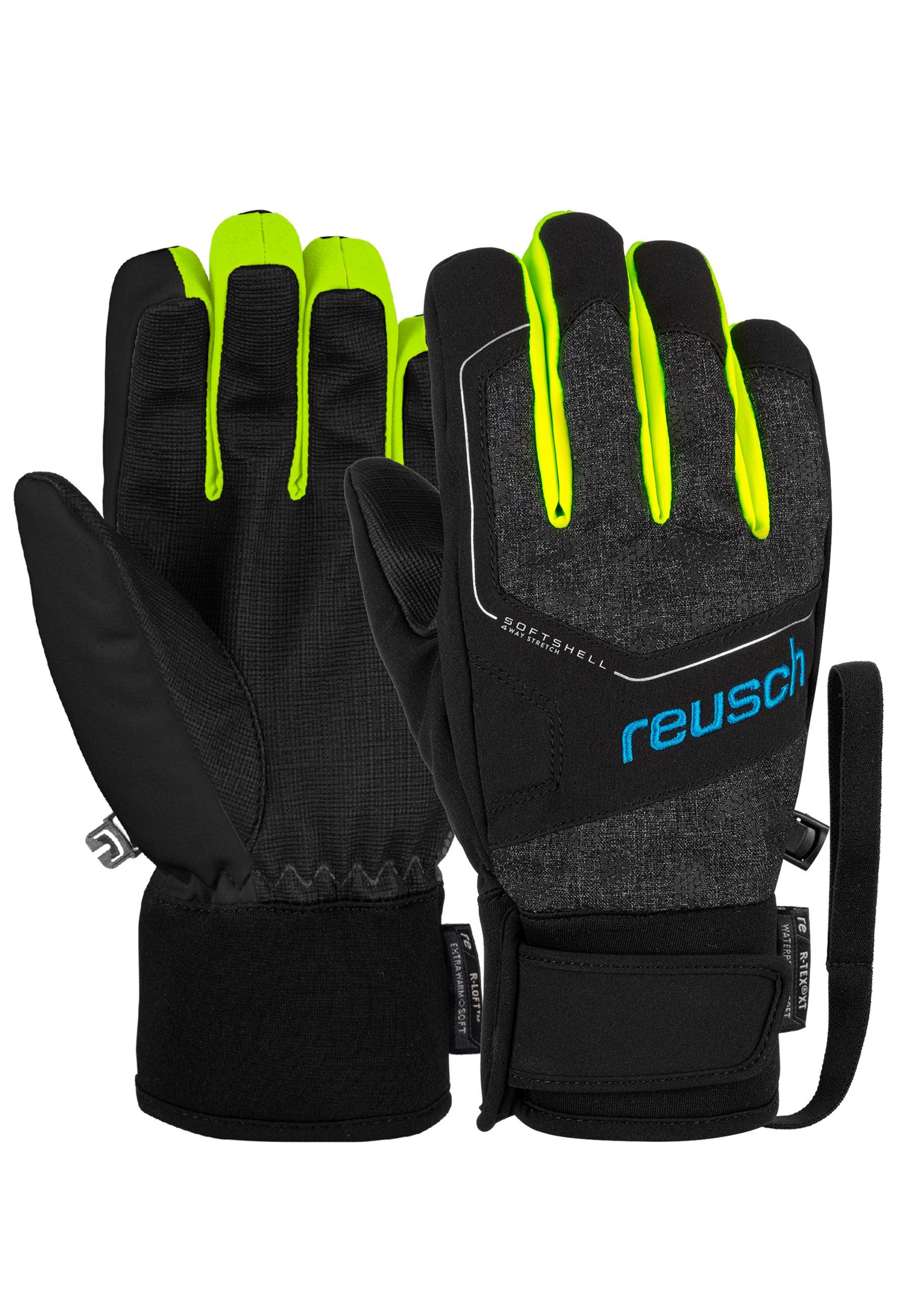 Mit luxuriösem Flair Reusch Skihandschuhe Torby R-TEX XT sportlichem in Junior Design gelb-grau