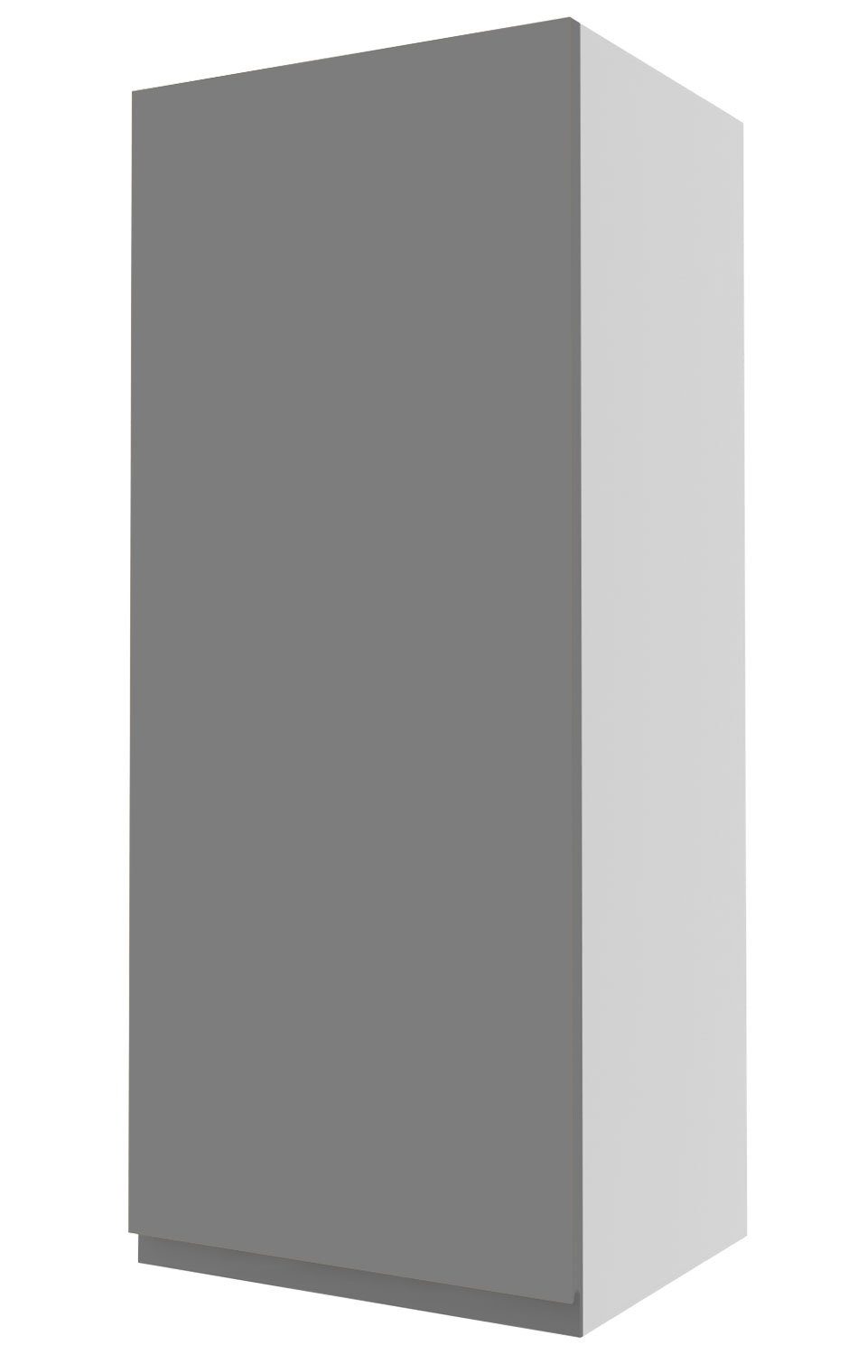 Feldmann-Wohnen Klapphängeschrank Acryl matt weiß 1-türig grifflos, Avellino Front- 40cm wählbar und Korpusfarbe