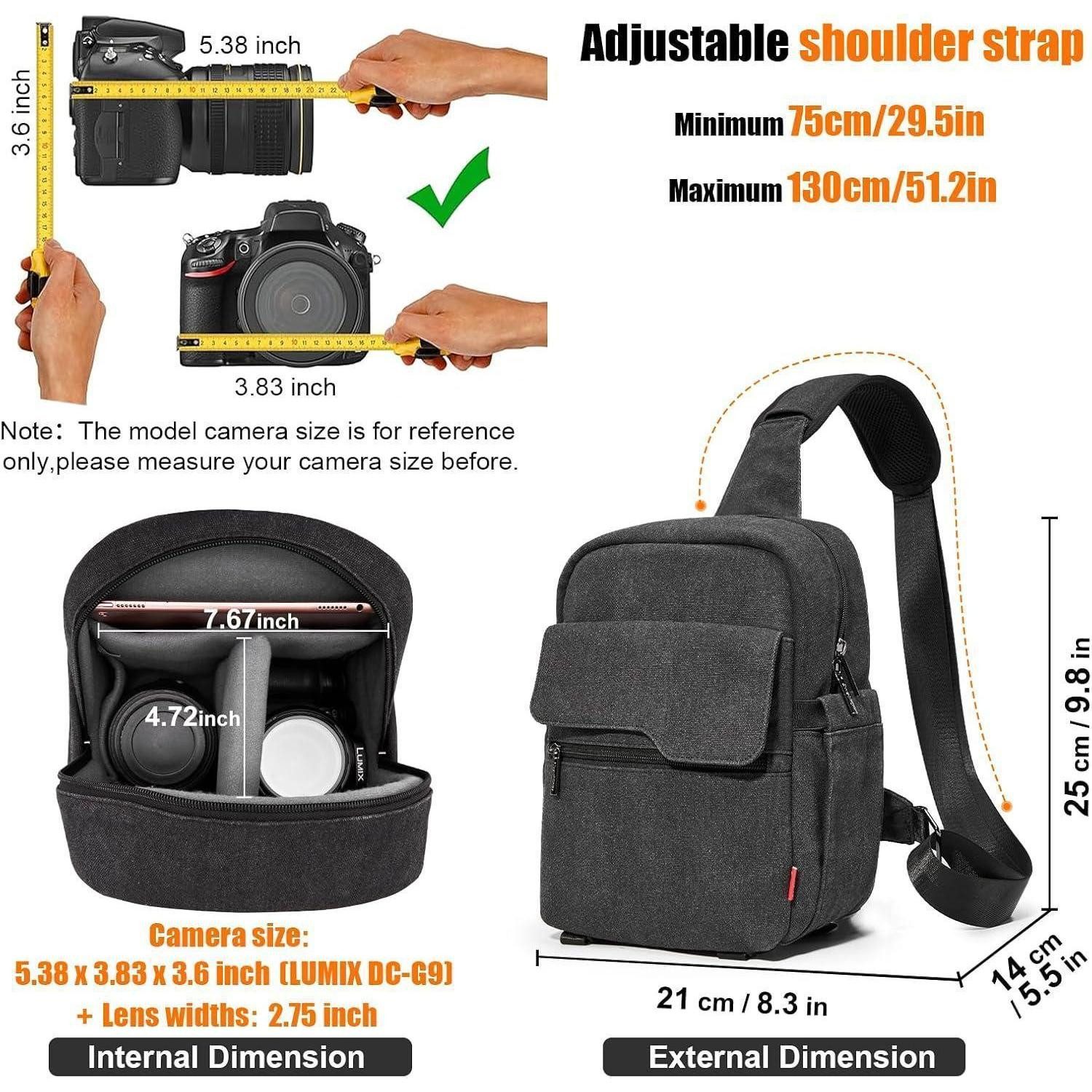 LuxusKollektion Kameratasche Große Wasserdichte Kameratasche für Spiegelreflex- und Systemkamera in