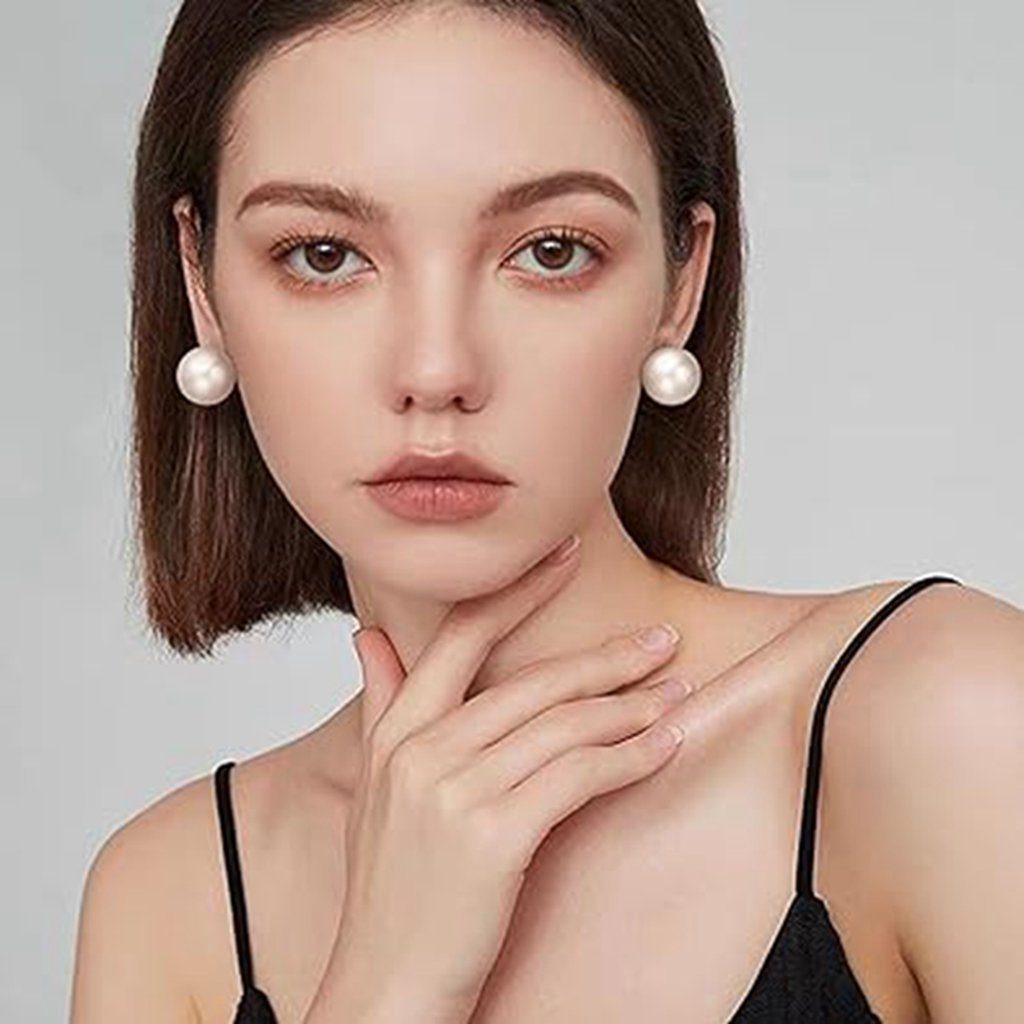 WaKuKa Paar Ohrhänger Elegante Perlenohrringe, Schmuckgeschenke für Frauen