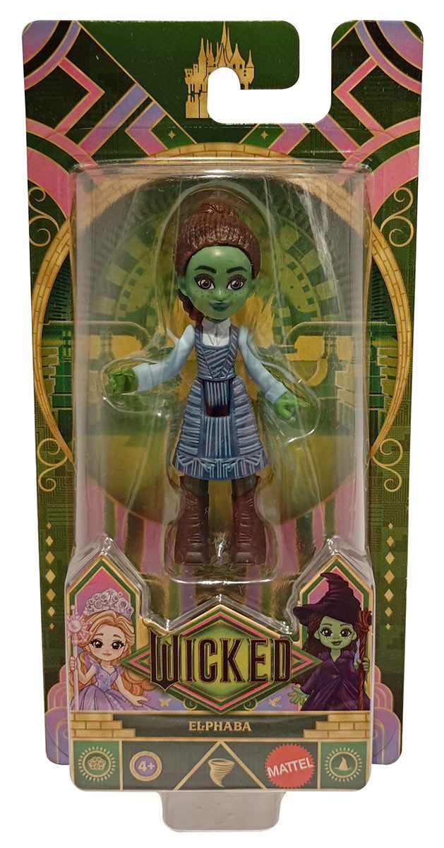 Mattel® Stehpuppe Mattel Wicked For Good Elphaba Minipuppe ca. 8 cm JFM28 Puppe