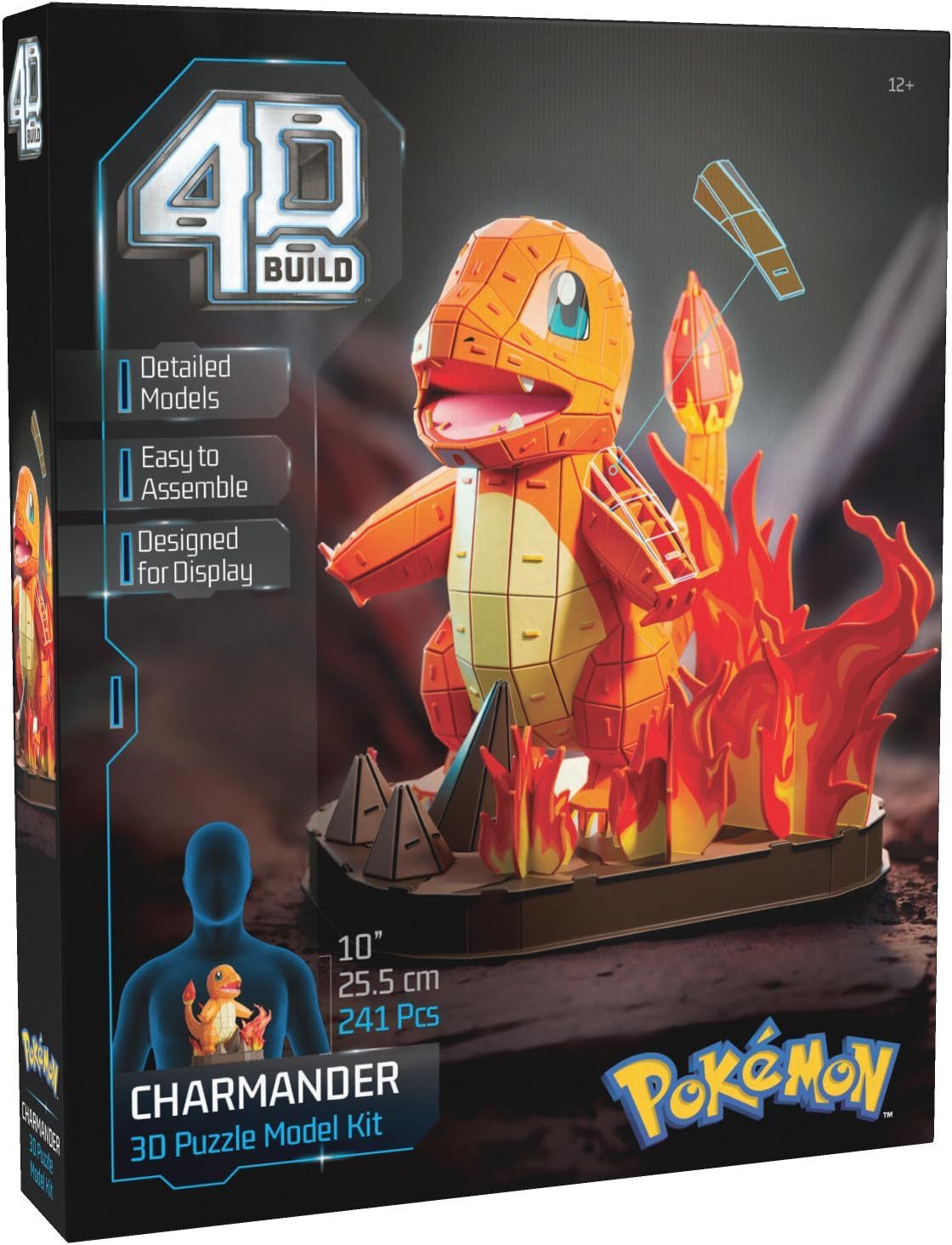 POKEMON JUEGO DE CARTAS 3D-Puzzle 4D Build - Pokémon Glumanda - detailreich günstig online kaufen