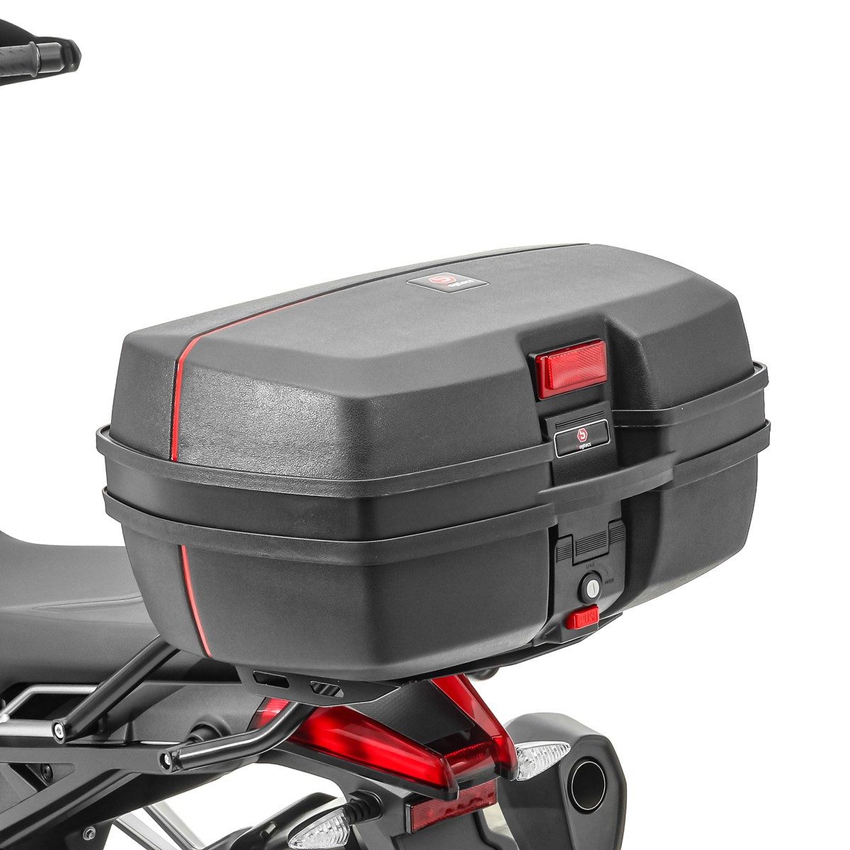 Bagtecs Topcase Set Topcase + Träger für Aprilia Tuareg 660 22-26 # TB8 45L