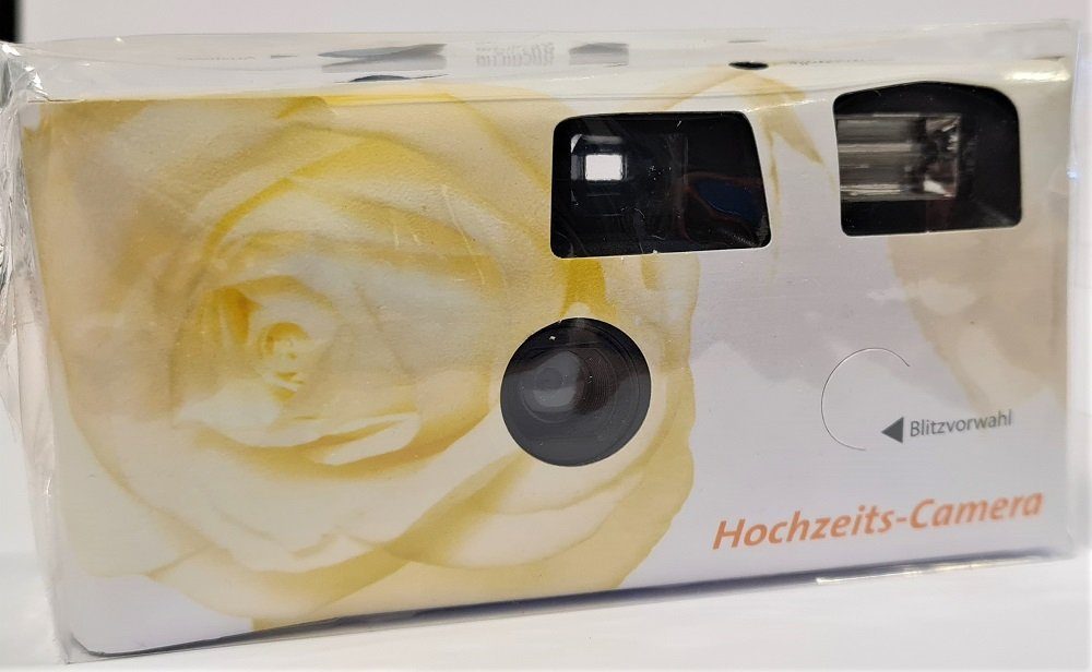 TopShot 7 x Einwegkamera gelbe Hochzeitsrose Einwegkamera