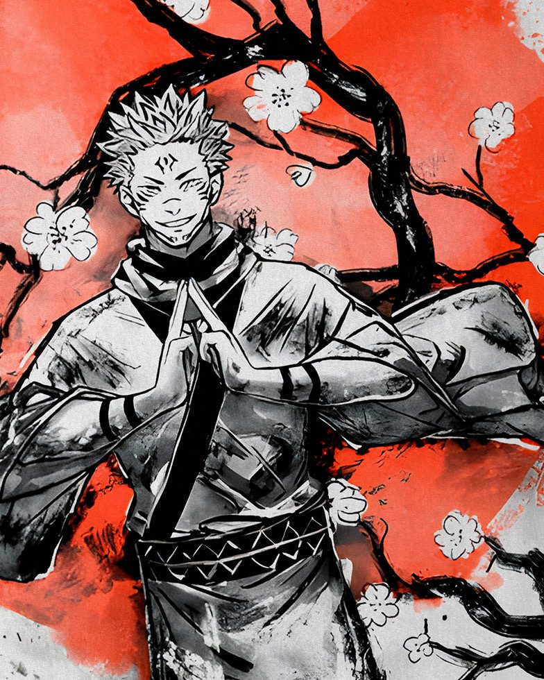 style3 T-Shirt Inked Sukuna jujutsu kaisen anime japan manga günstig online kaufen