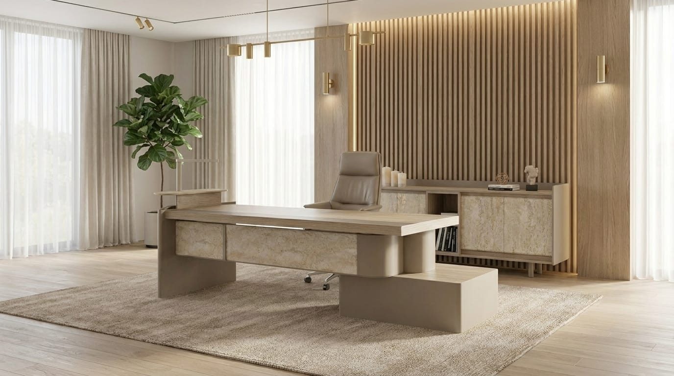 JVmoebel Büromöbel-Set Büro Komplett Set Design Schreibtisch Sideboard Modern Elegant, Made in Europa