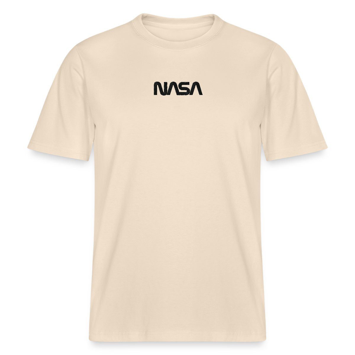 T-Shirt NASA Logo Schwarz Stick Relaxed Fit Unisex T-Shirt
