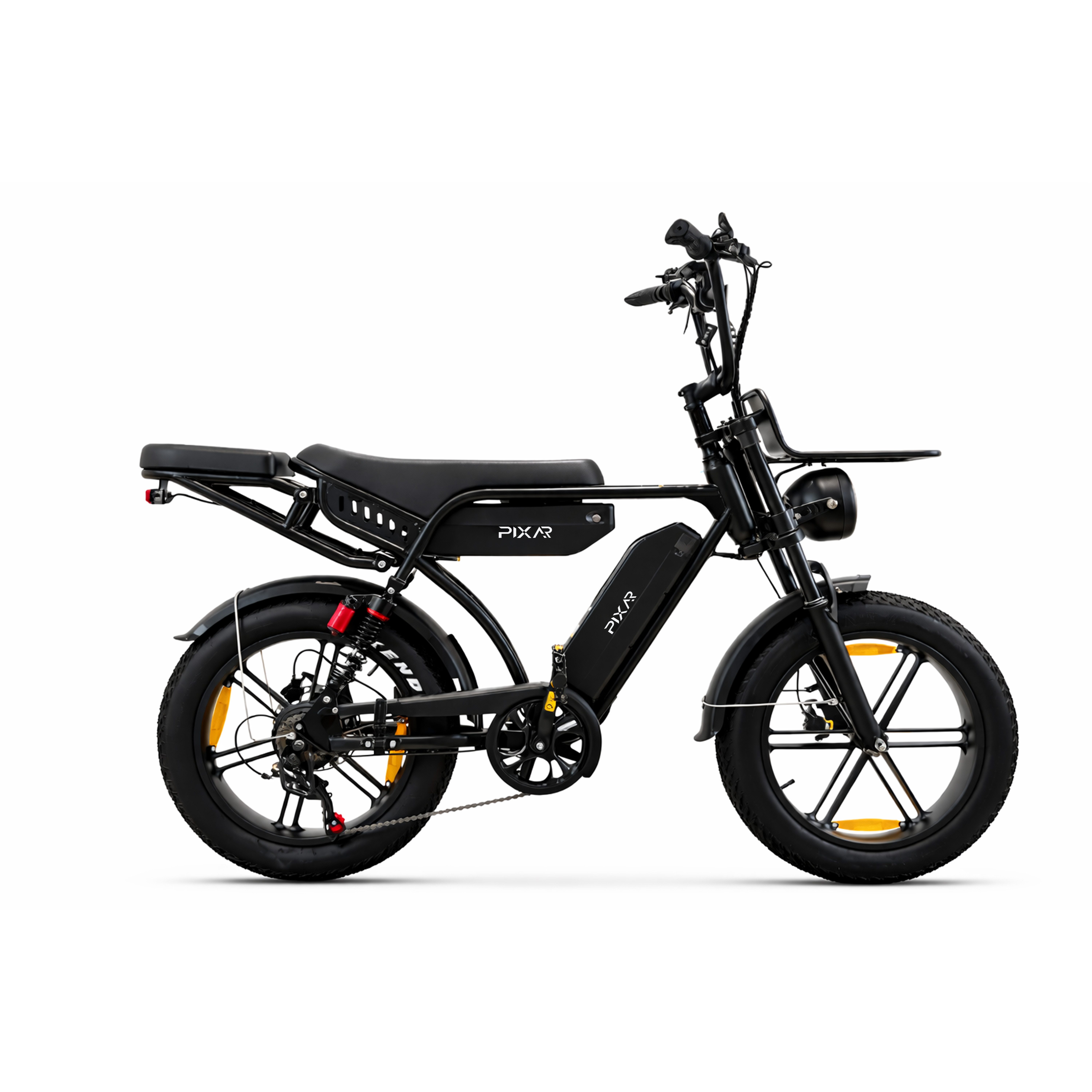PIXAR E-Bike E-Bike 48V 17,5Ah Akku (180km), 250W Heckmotor, Shimano 7-Gang