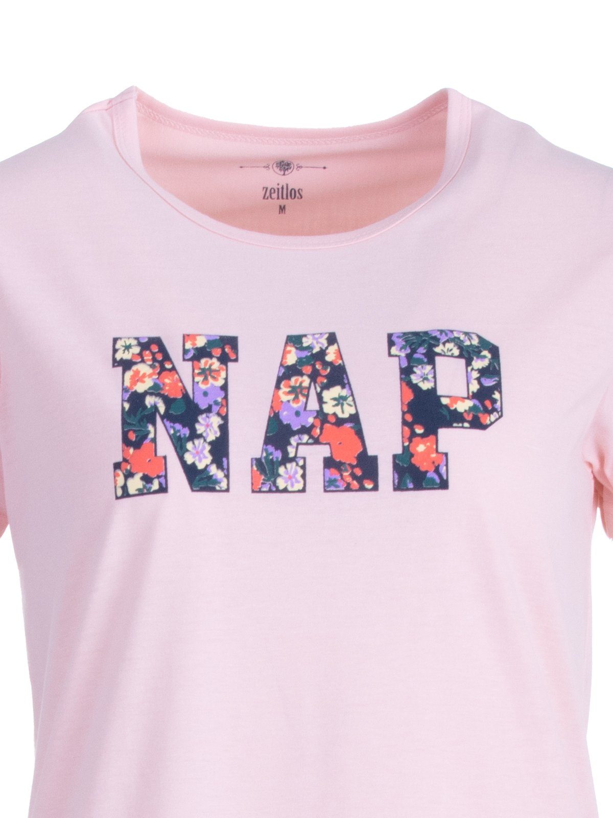 zeitlos Nachthemd - Kurzarm Nachthemd NAP rosa